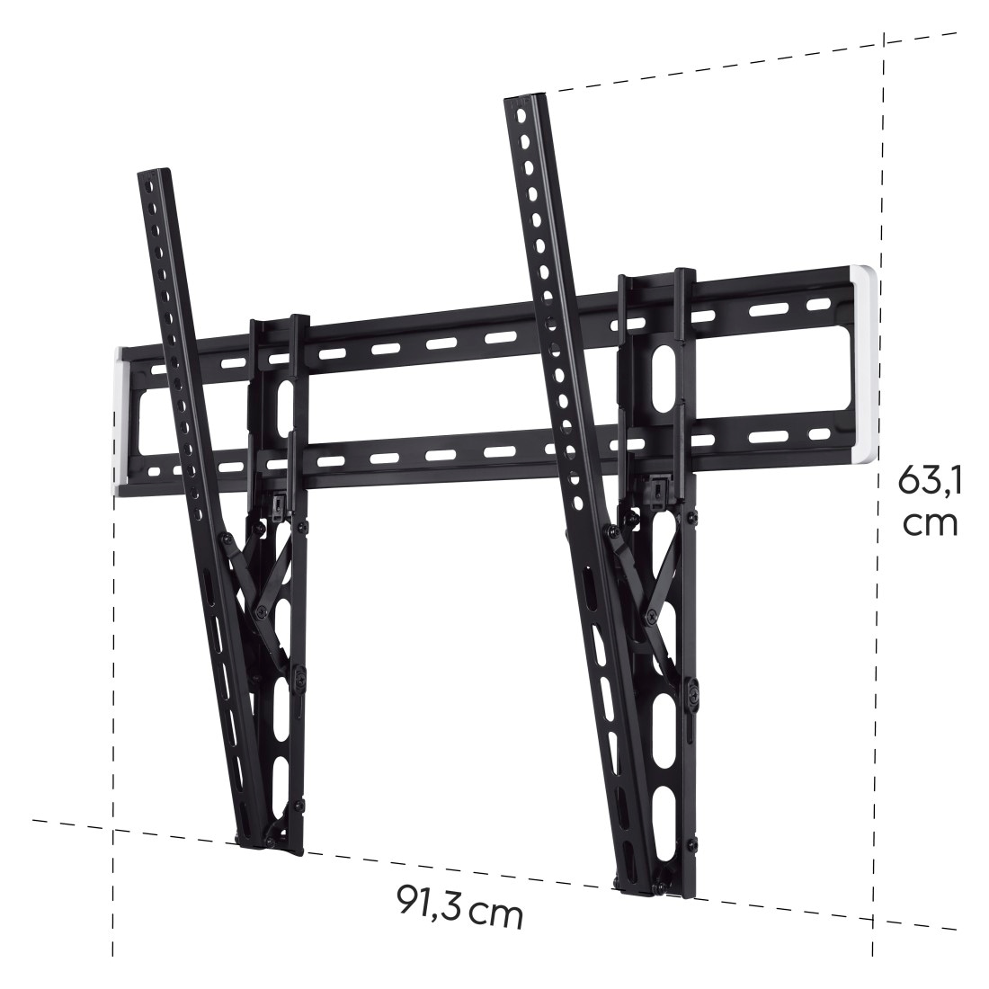 Hama TV-Wandhalterung »Wandhalter neigbar, bis 75kg, 117 - 254 cm (46"-100"), 50",55",65",75"«, bis 254 cm Zoll