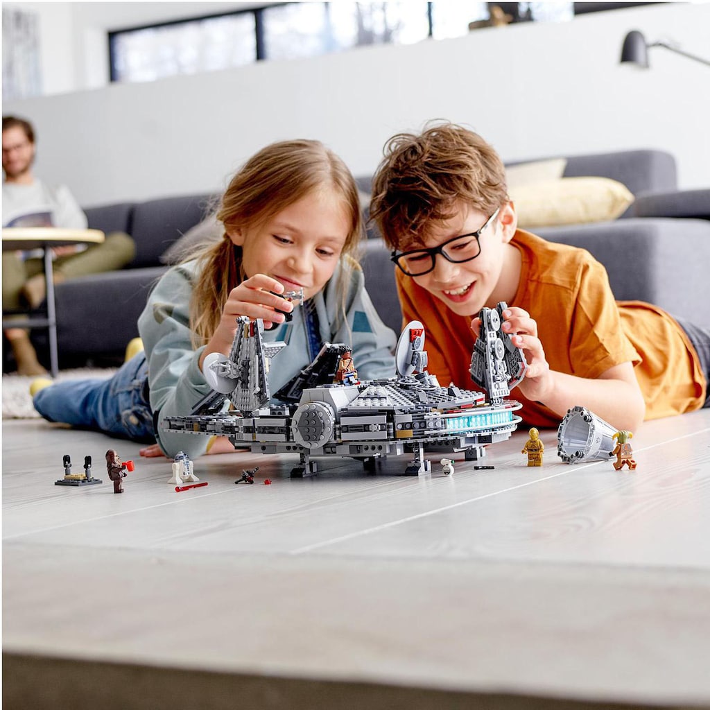 LEGO® Konstruktionsspielsteine »Millennium Falcon™ (75257), LEGO® Star Wars™«, (1353 St.)