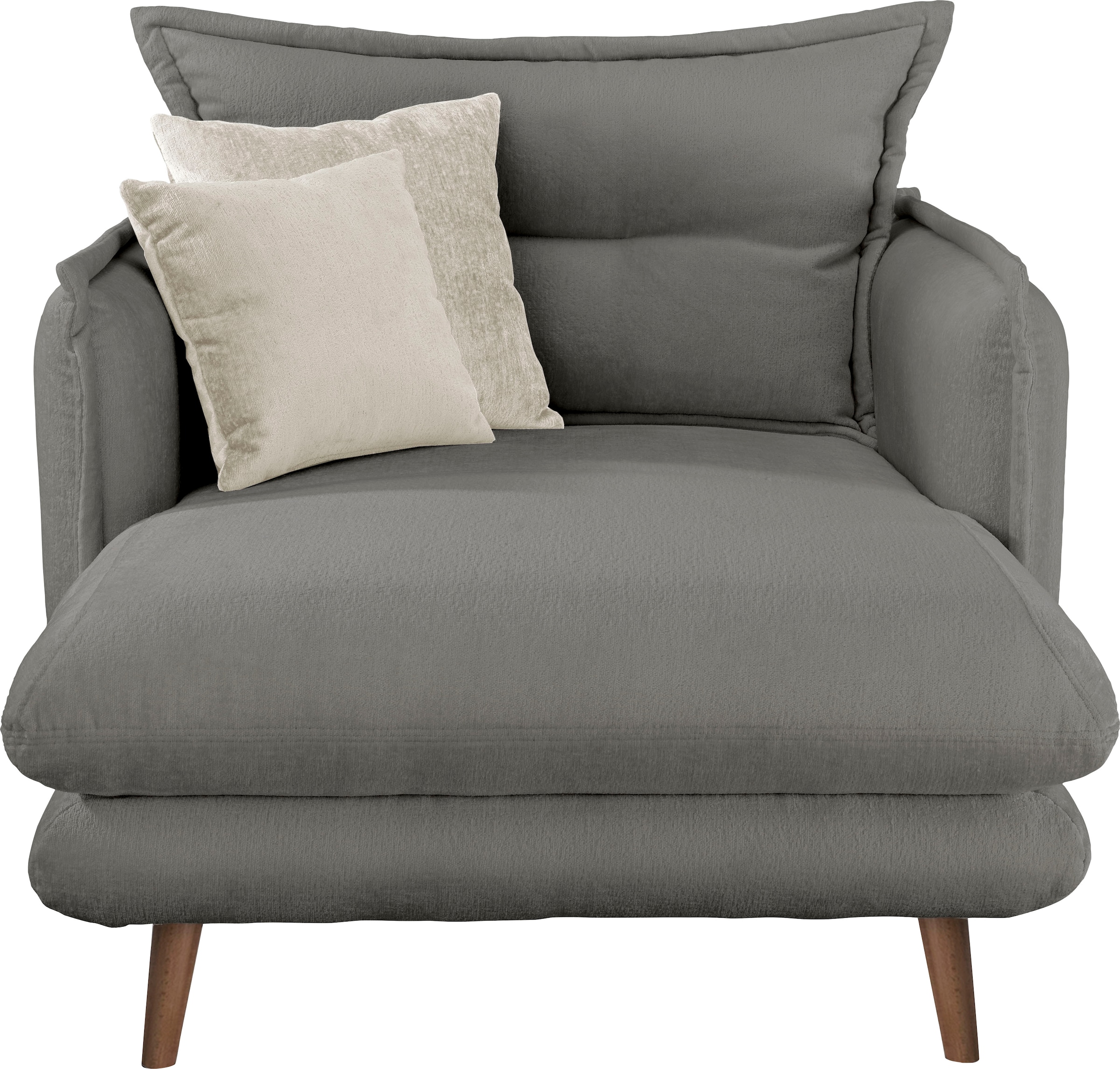 INOSIGN Loveseat »Lazio«, moderner Sessel mit einer bequemen Polsterung, 2 Stk. Zierkissen