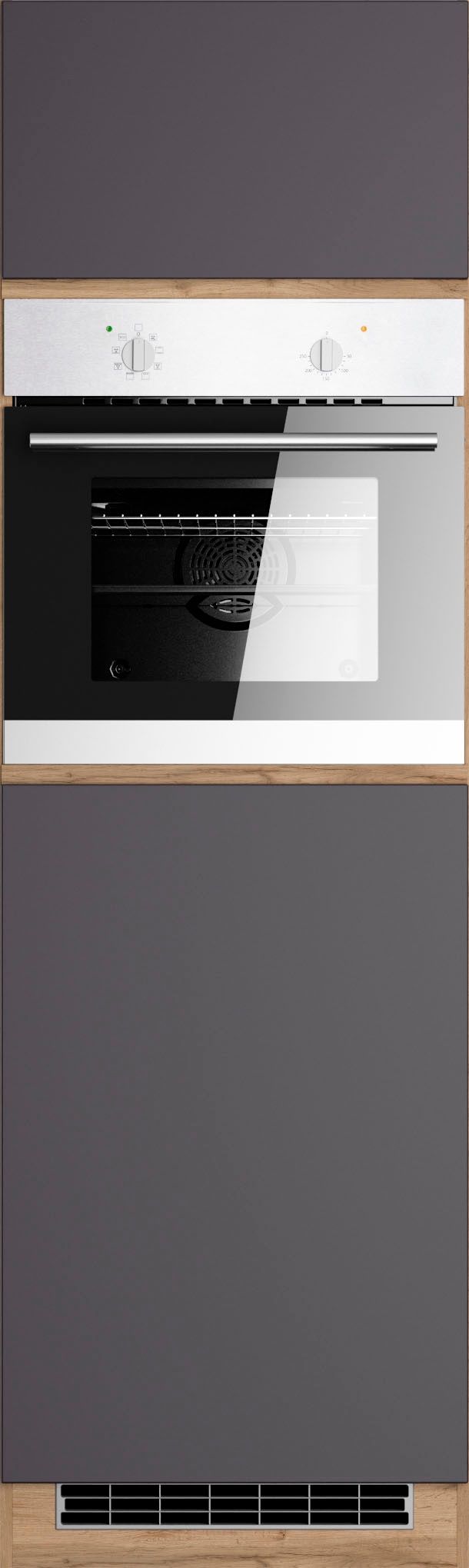 KOCHSTATION Backofen/Kühlumbauschrank »KS-Riesa« Breite 60 cm, MDF-Fronten