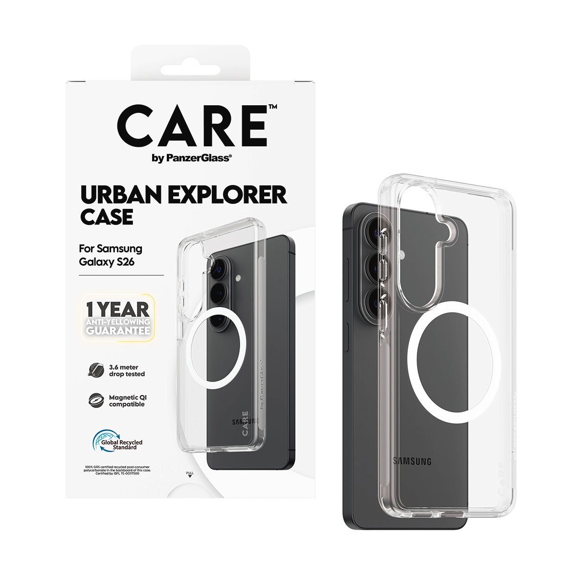 CARE by PanzerGlass Handyhülle »Urban Explorer Case mit Qi für Samsung Galaxy S26« Samsung Galaxy S26 Backcover, Schutzhülle, Handyschutzhülle, Case, Schutzcase, stoßfest