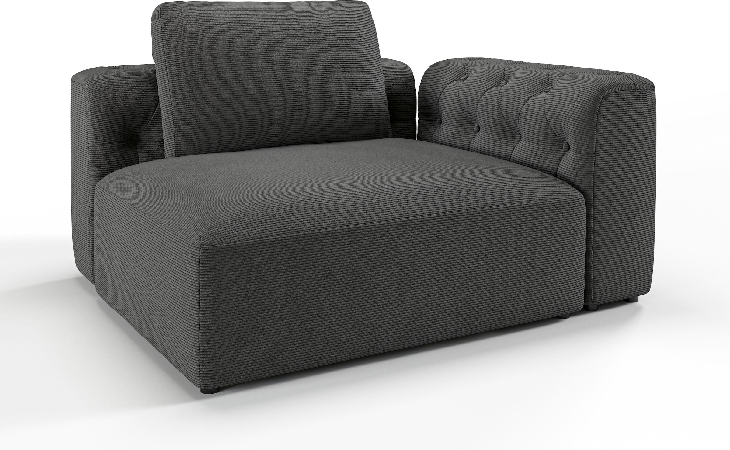 RAUM.ID 1,5-Sitzer »Cushid«, Modul-Eckteil, auch einzeln stellbar, Breite 134 cm