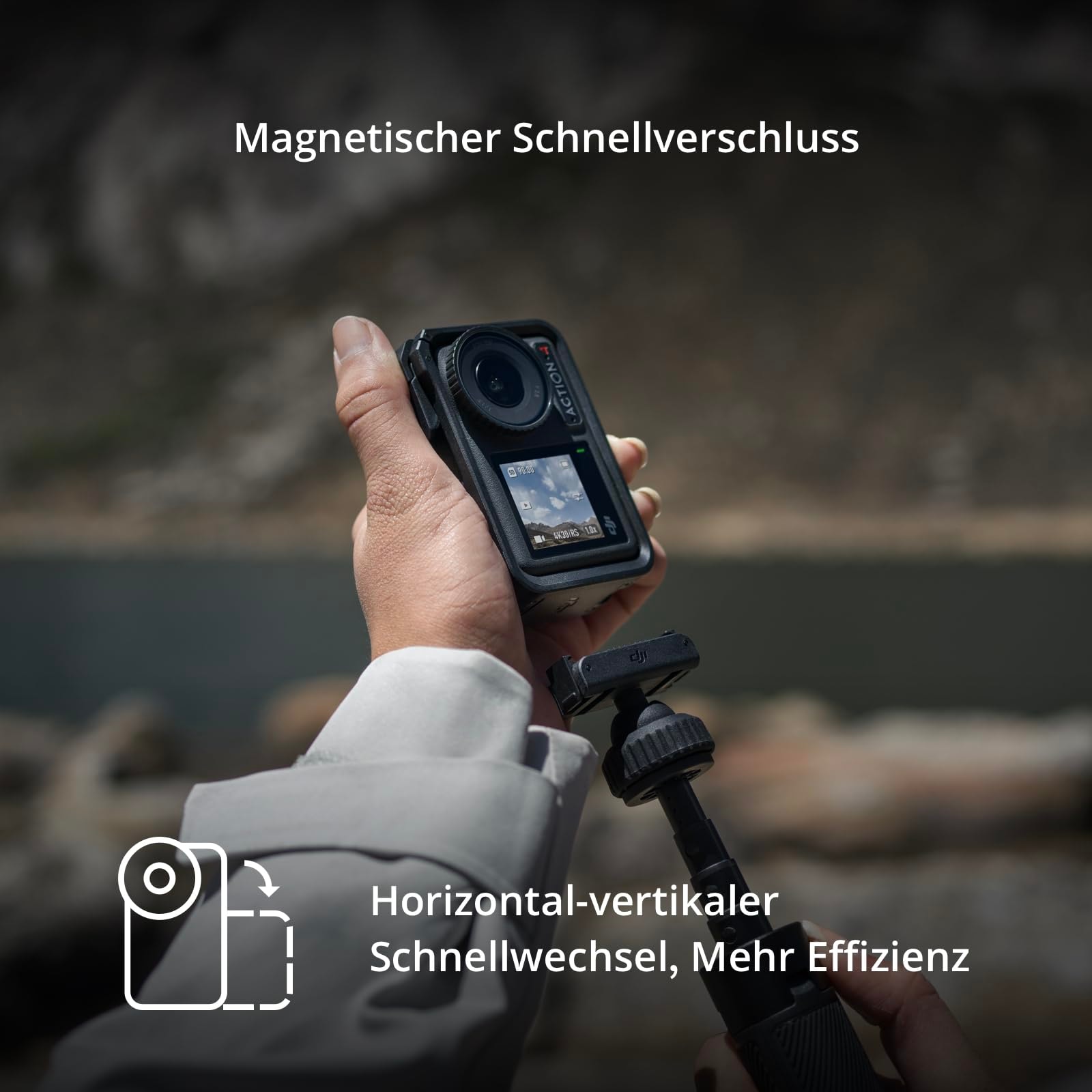 DJI Camcorder »Osmo Action 4 Adventure Combo« 4K Ultra HD Bluetooth