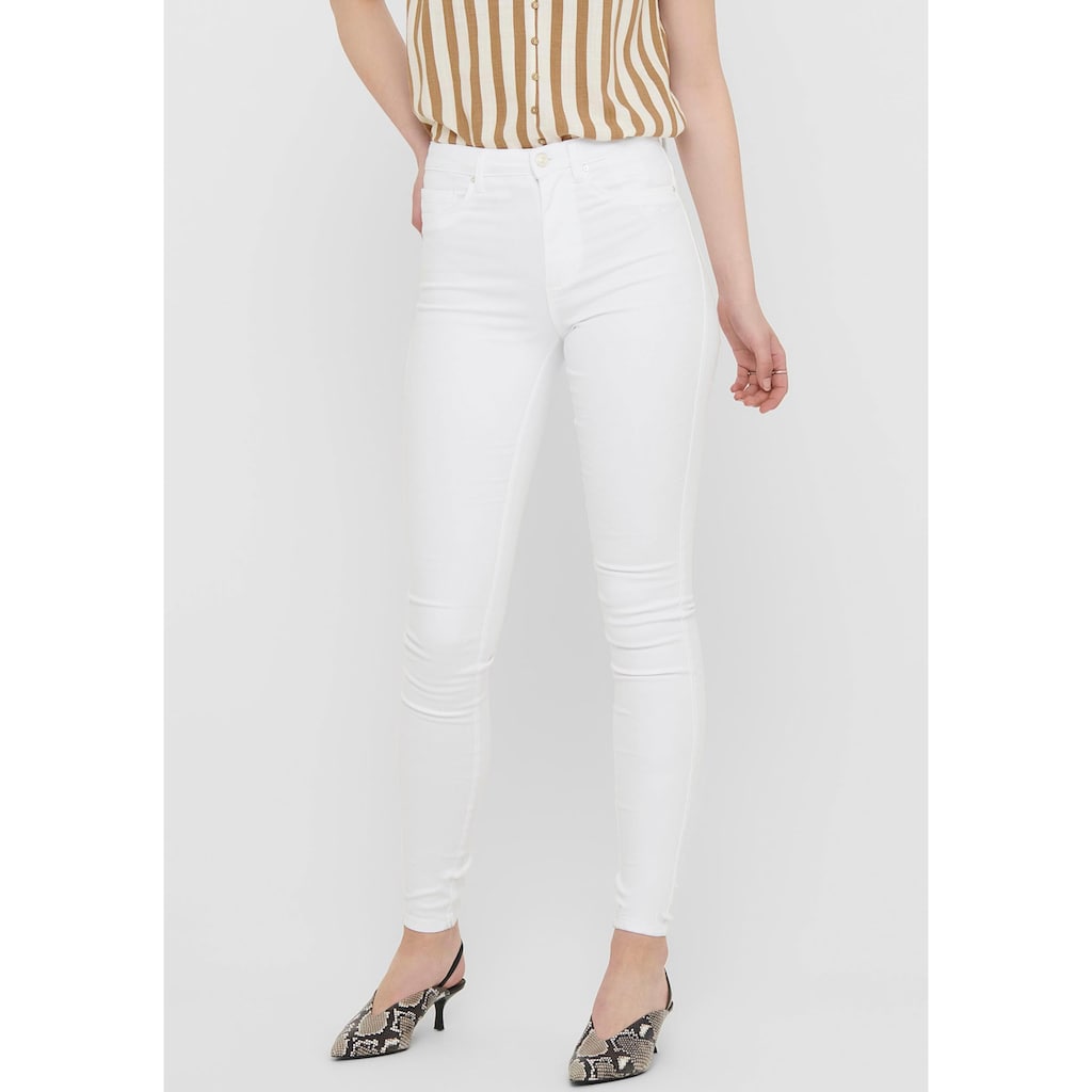 ONLY Skinny-fit-Jeans »ONLROYAL HW SK JEANS DNM WHITE NOOS«
