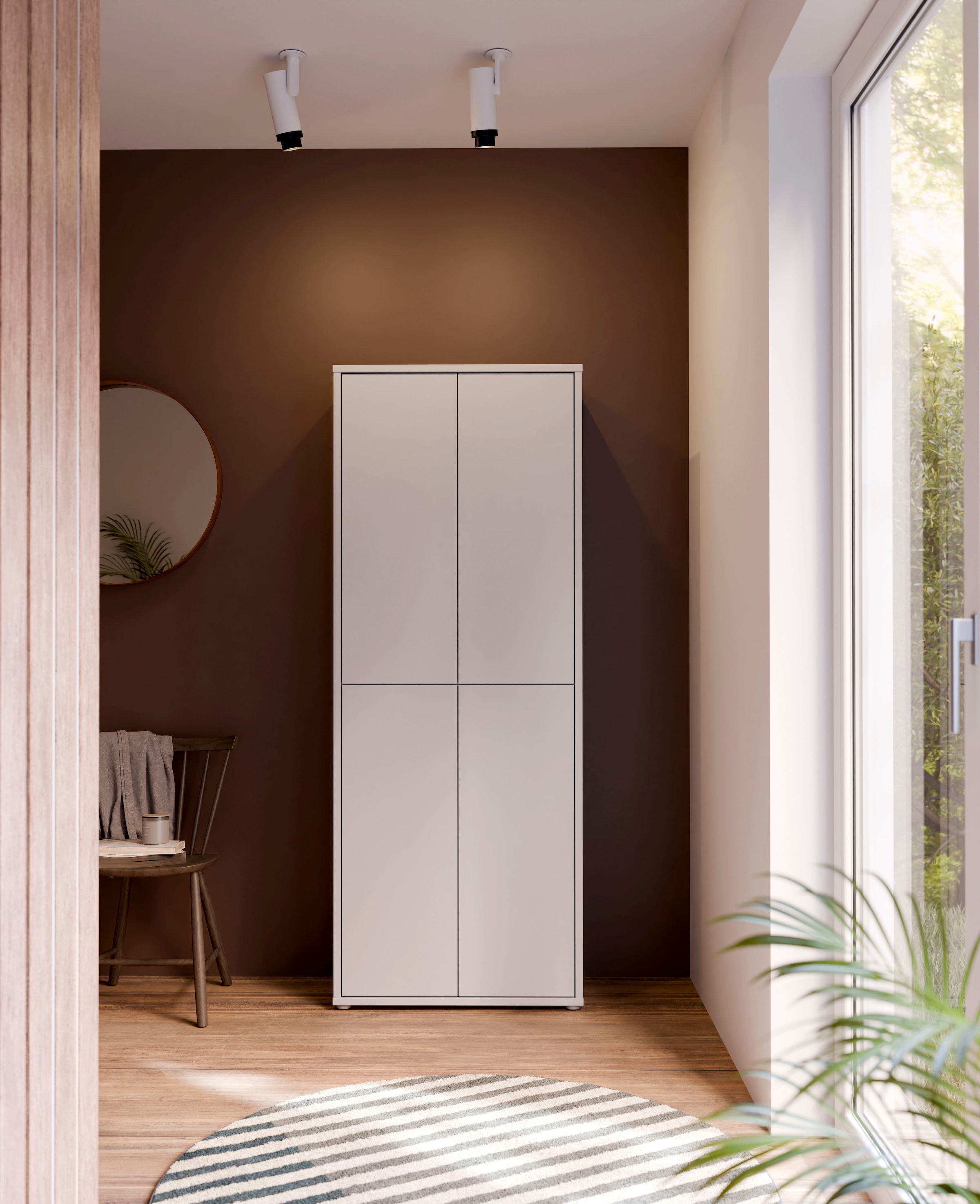 FORTE Schuhschrank »Alice Springs«, (B/H/T 74,5/191,9/34,9 cm), Stauraumschrank, Mehrzweckschrank, Breite 74,5 cm, mit 8 Böden