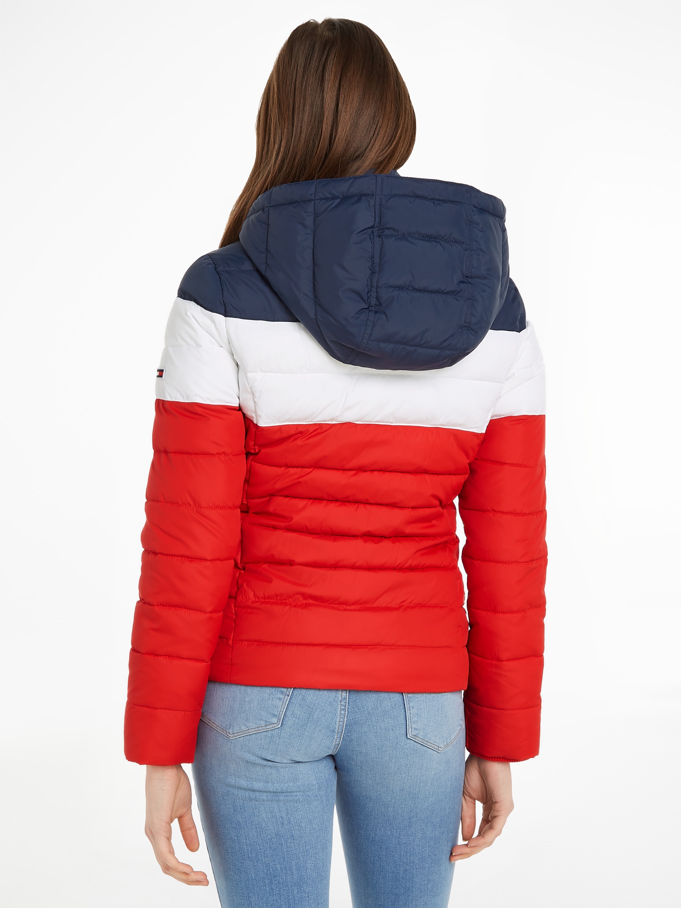 Tommy Jeans Outdoorjacke »TJW COLORBLOCK JACKET«, mit Kapuze, im modischem Colorblocking