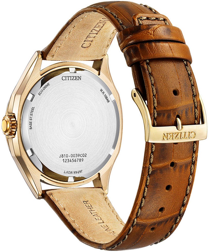 Citizen Solaruhr, Armbanduhr, Herrenuhr, Datum, Lederarmband