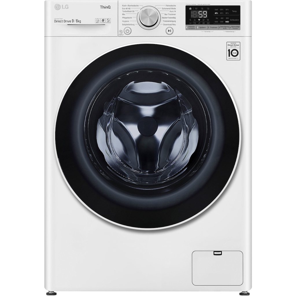 LG Waschtrockner »V5WD96TW0«, AquaLock® Vollwasserschutz