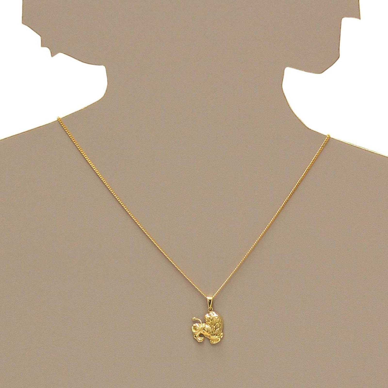 OSTSEE-SCHMUCK Kettenanhänger »- Tierkreiszeichen Löwe - Gold 585/000 -,«