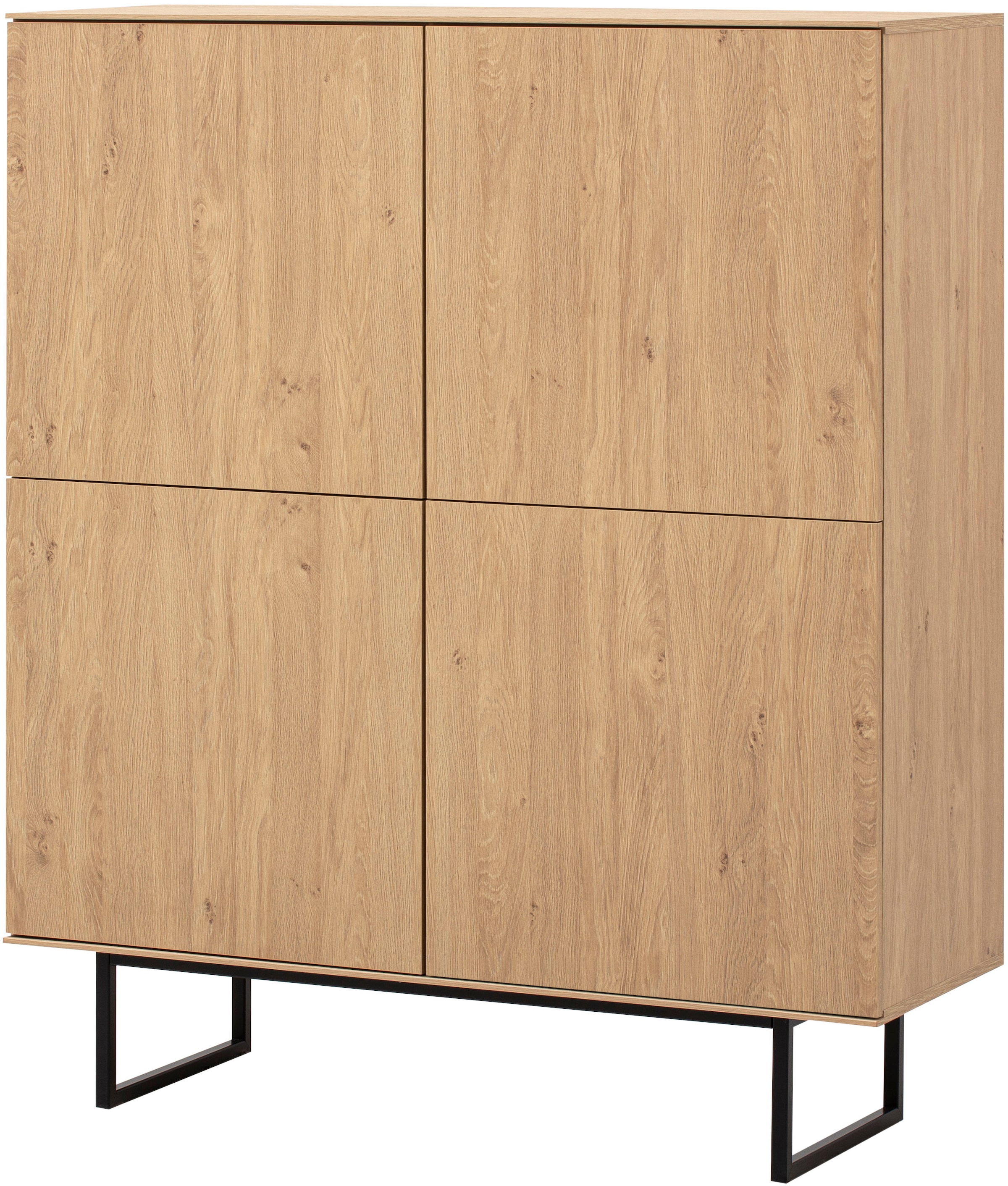 Home affaire Highboard »Lund, moderner Schrank, Kommode mit Kufengestell«, ausreichend Stauraum, vielseitig einsetzbar, 115 cm breit