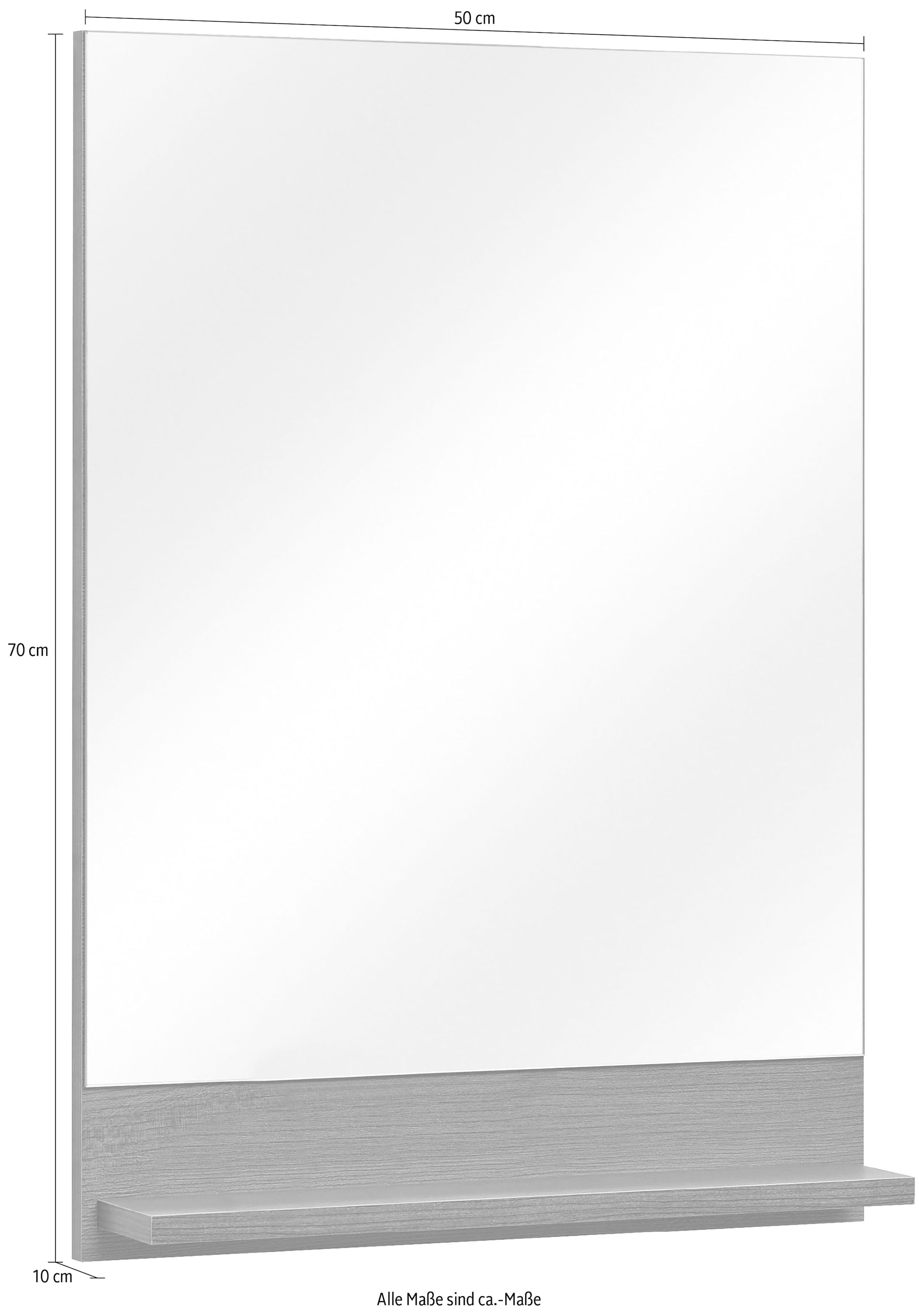PELIPAL Badspiegel »Quickset 328«, Breite 50 cm, Ablagefläche online kaufen  | mit 3 Jahren XXL Garantie | Spiegelschränke