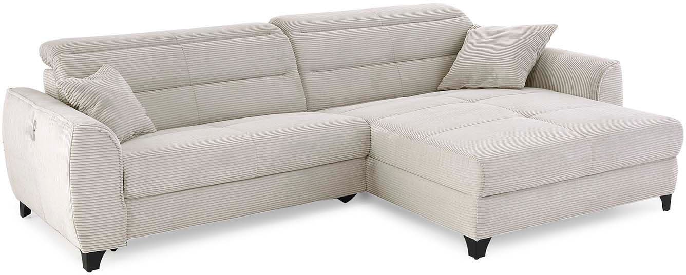 Jockenhöfer Gruppe Ecksofa »Double One L-Form«, mit 2x 120cm breiten, elektromotorischen Relaxfunktionen