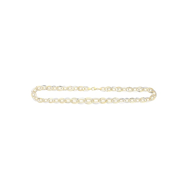 Firetti Goldkette »oval, glanz, rhodiniert, bicolor« auf Raten bestellen