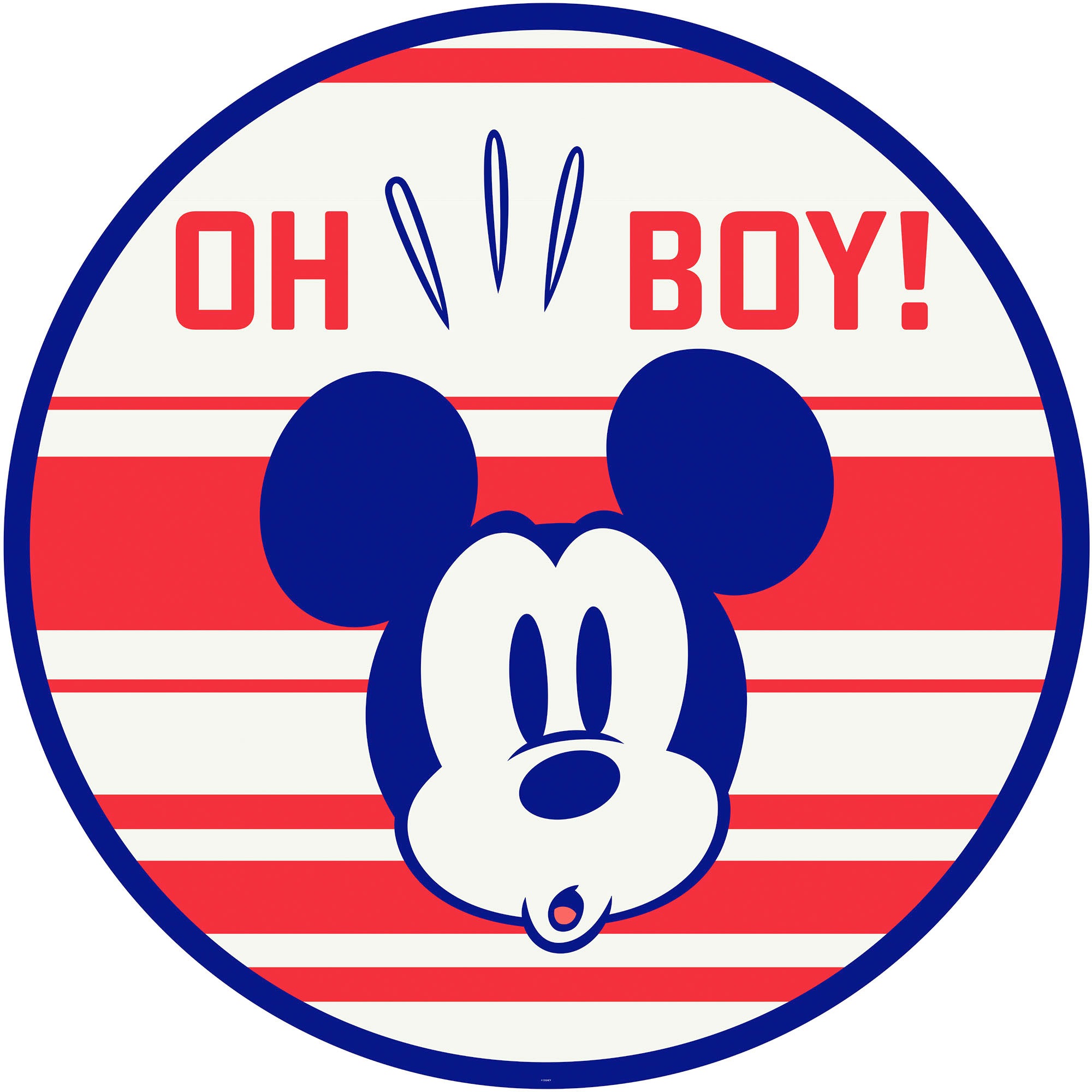 Komar Wandtattoo »Mickey Oh Boy«, (Set, 1 St., Komar Dot), 125x125 cm (Breite  x Höhe), rund und selbstklebend online kaufen | mit 3 Jahren XXL Garantie