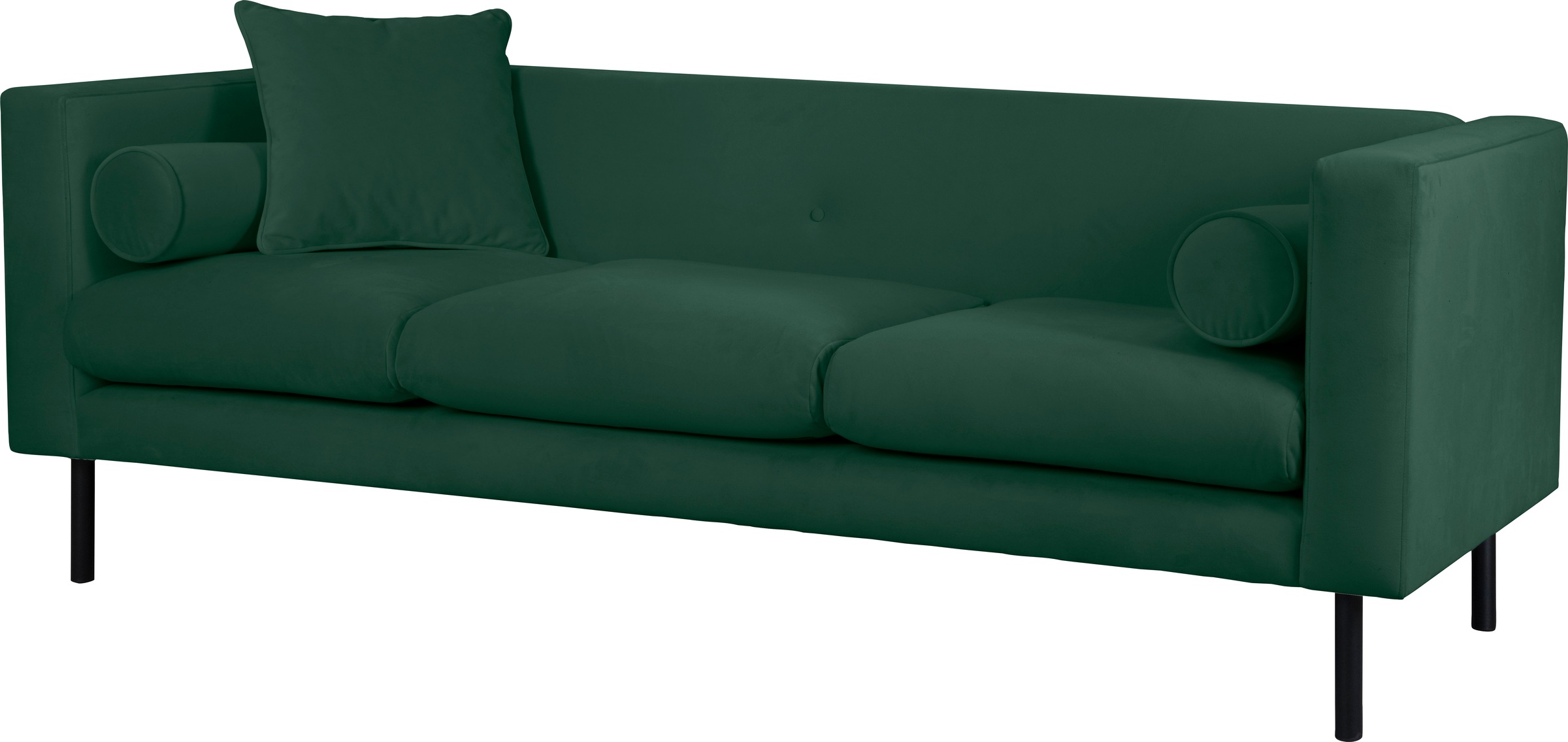 Guido Maria Kretschmer Home&Living 3-Sitzer »Lillibeth Designsofa mit Wellenunterfederung, Maße B/T/H: 218/74/83 cm«, Zierkissen als Wendekissen, Bezug Samtoptik oder Cord