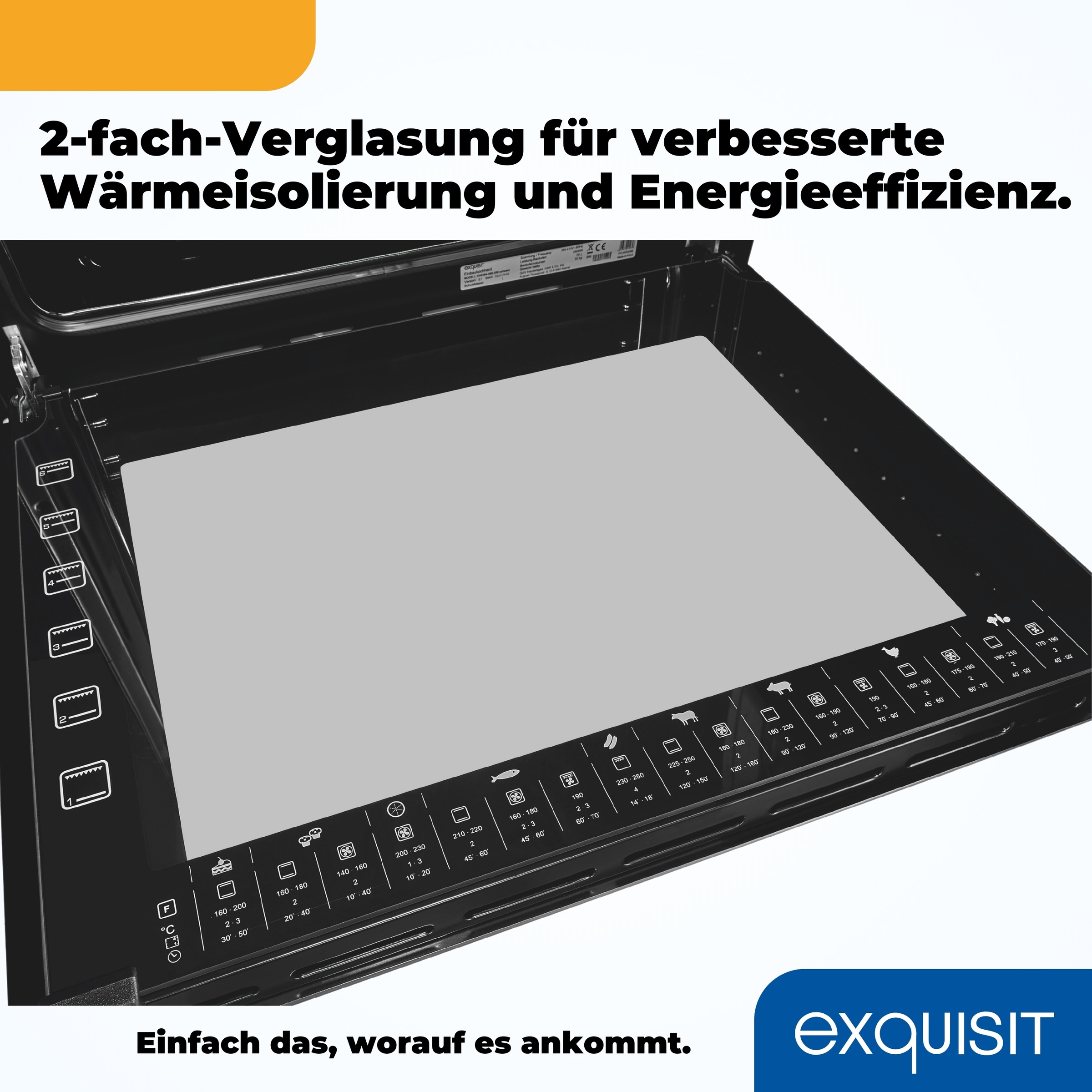 exquisit Elektro-Herd-Set »EHE285-HBZ-020schwarz«