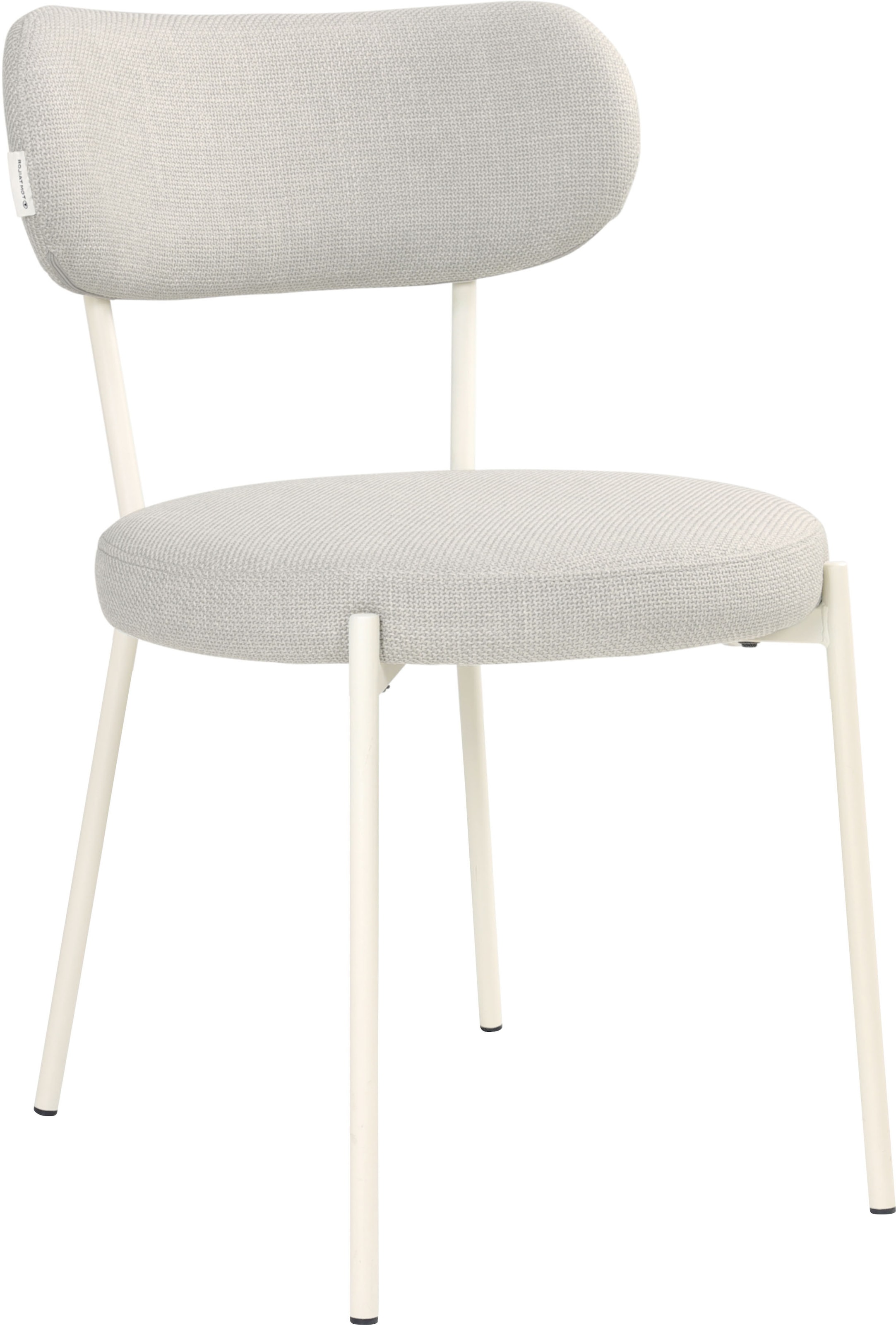 TOM TAILOR HOME 4-Fußstuhl »SOFT PAD CHAIR«, (Set), 2 St., Webstoff, Esszimmerstuhl, 4-Fußgestell, mit Rückenausschnitt