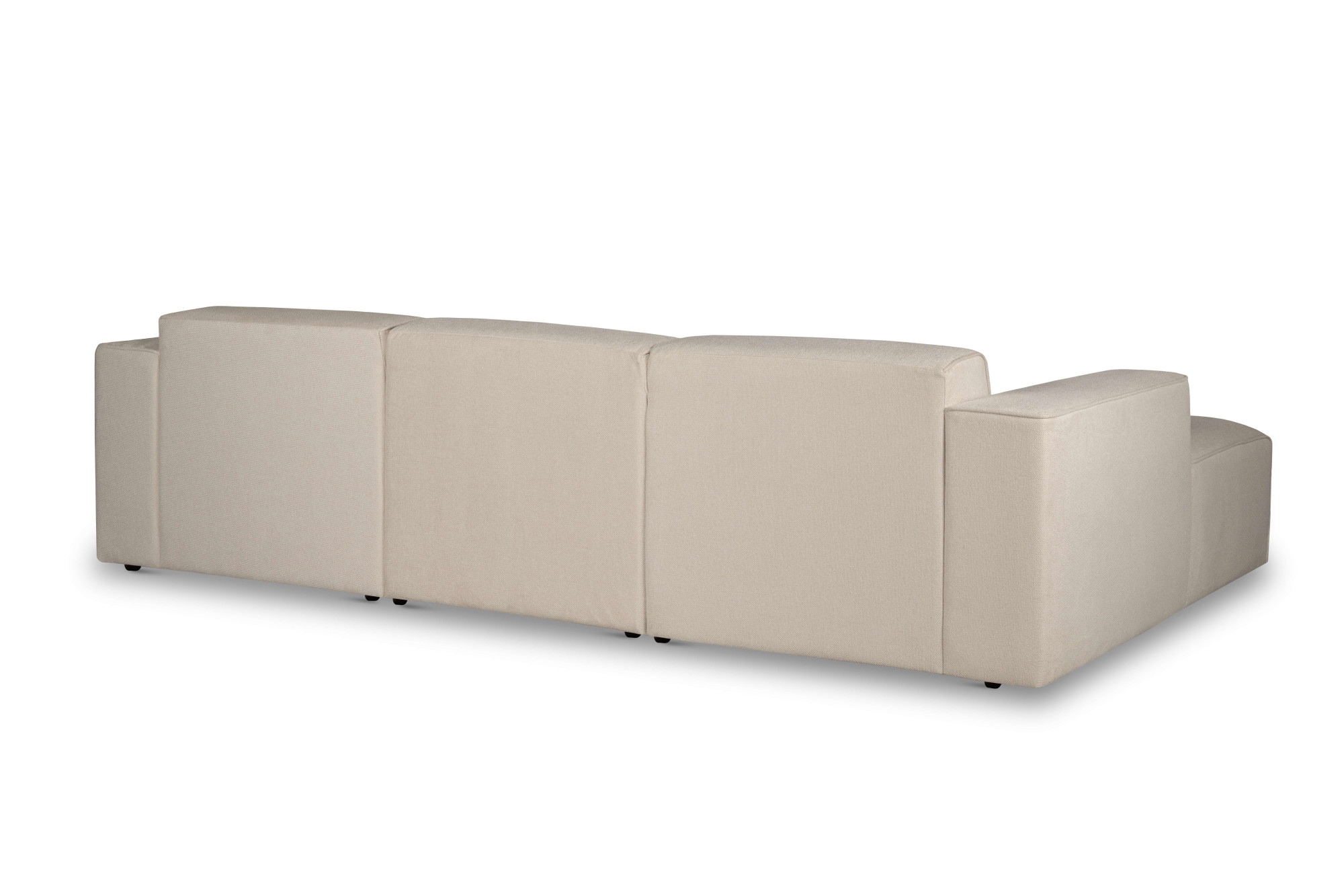 andas Ecksofa »Noord«, L-Form, mit Kedernaht, Breite 281 cm, Cord, Struktur, Webstoff