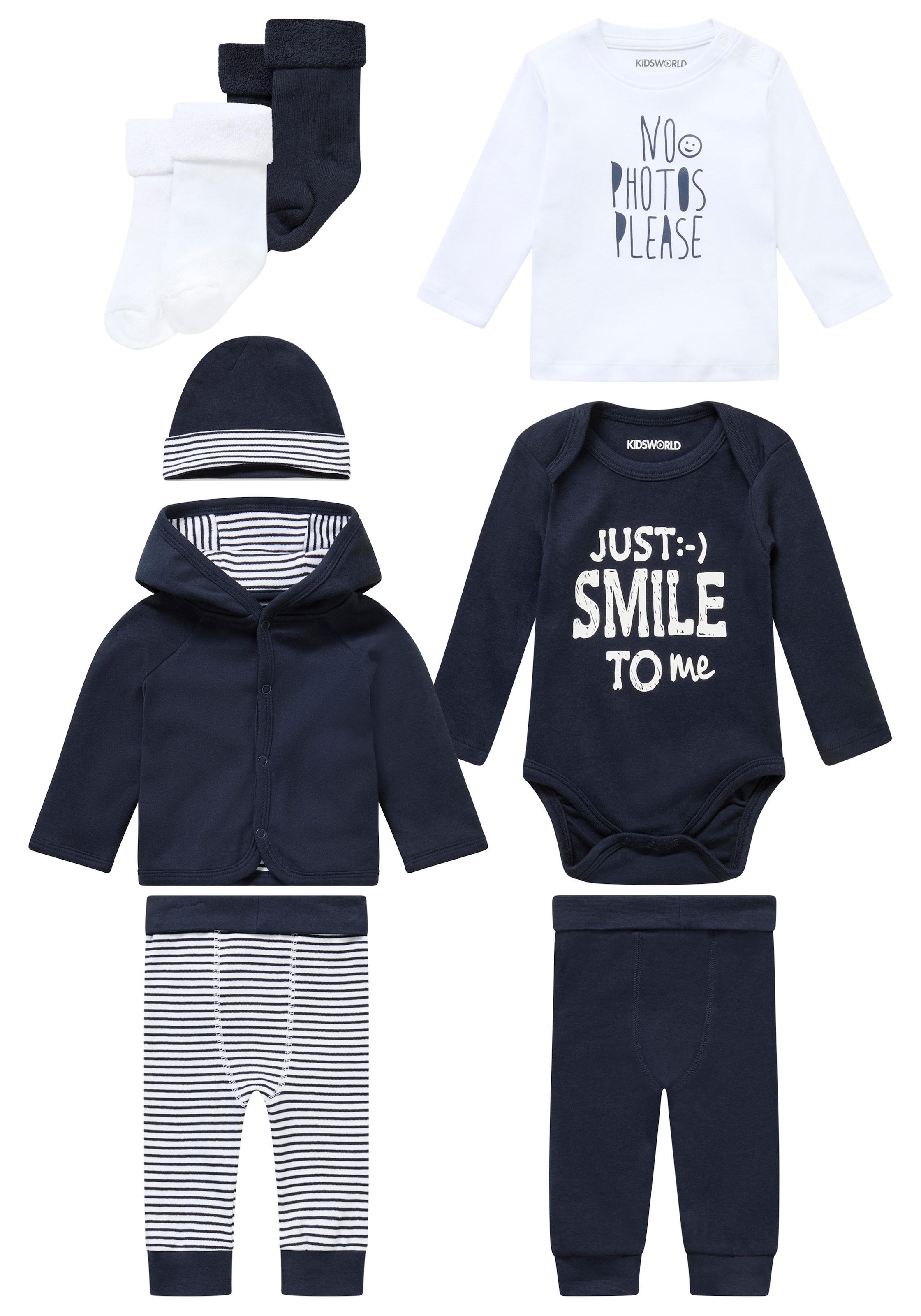 Klitzeklein Starterpaket »8tlg. Baby-Set«, 8 Stk. aus Bio-Baumwolle
