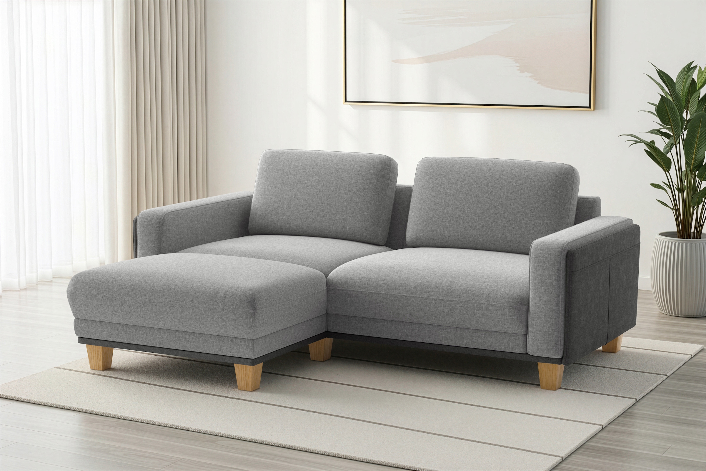 sit&more Ecksofa »Concept« Modernes Sofa in drei Fußfarben zur Auswahl