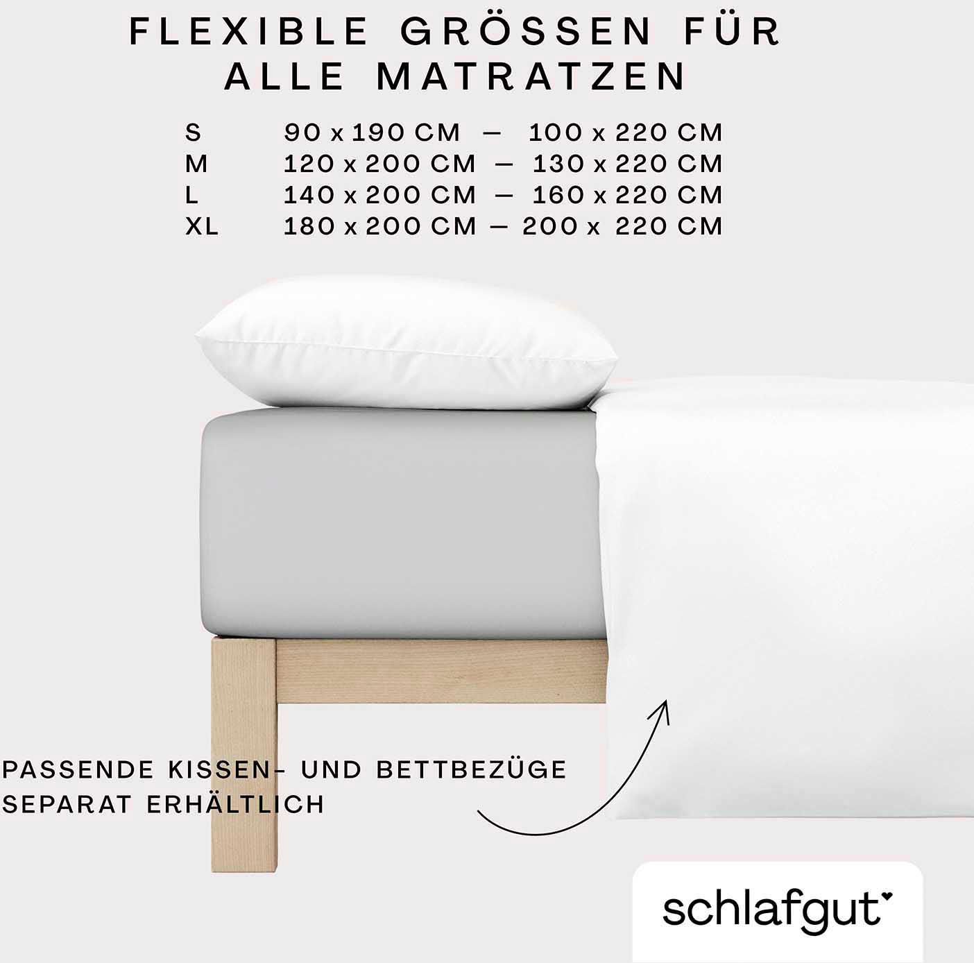 Schlafgut Spannbettlaken »Premium«, Zero Waste Verpackung, PREMIUM Qualität