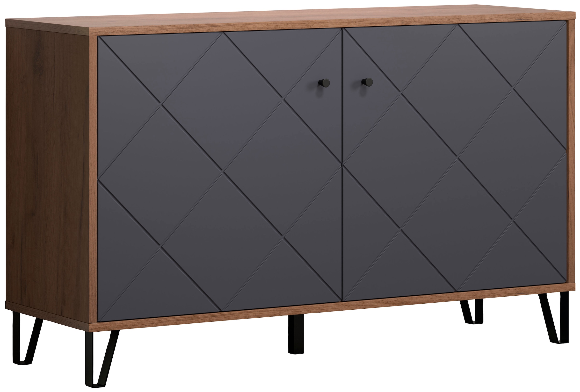 Sideboard »Molveno«, (1 St.), außergewöhnliches Design mit strukturierten Fronten,...