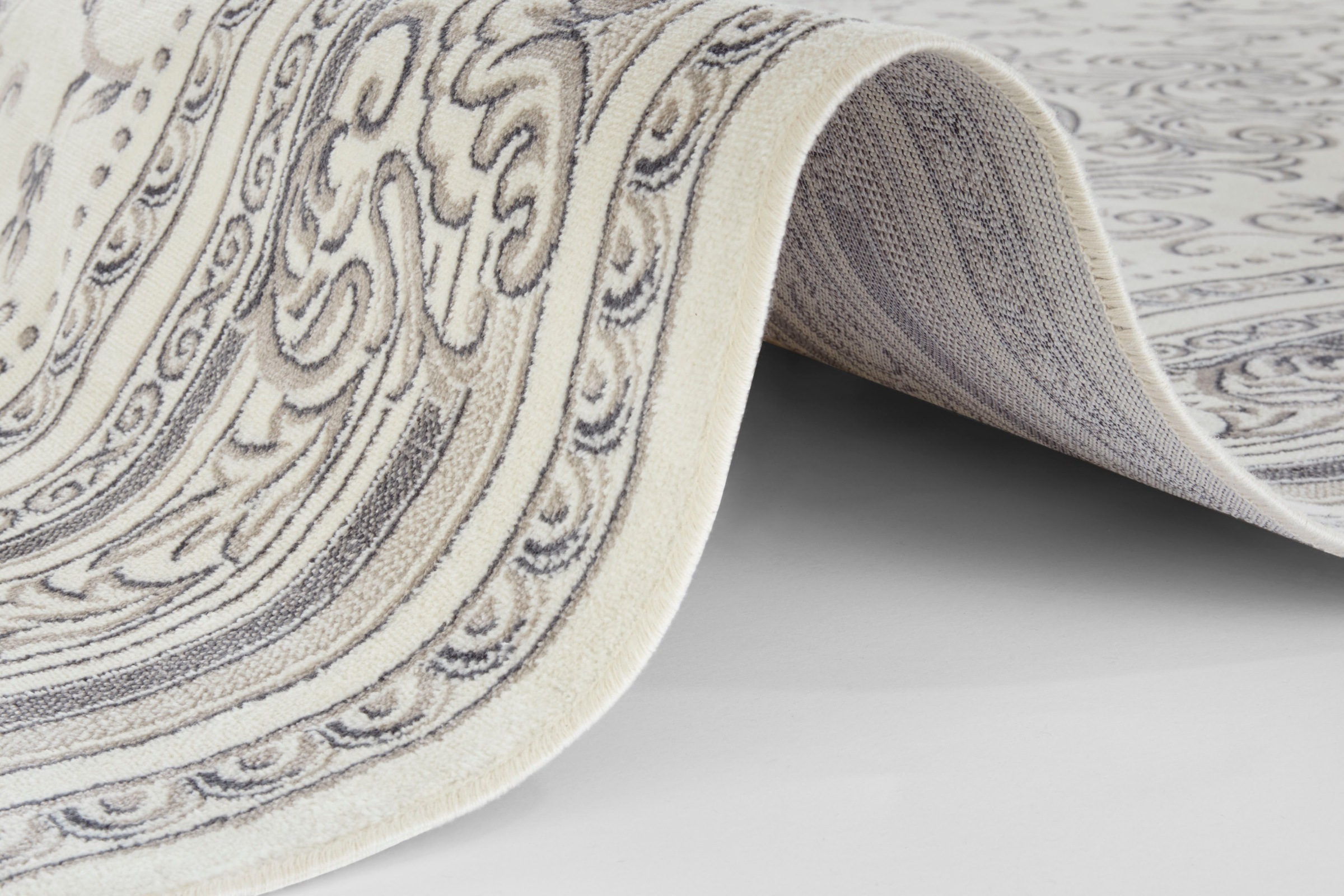 Home affaire Teppich »Aiken«, rechteckig, 6 mm Höhe, Sam Orientalisches Design, mit Bordüre, Seiden Optik