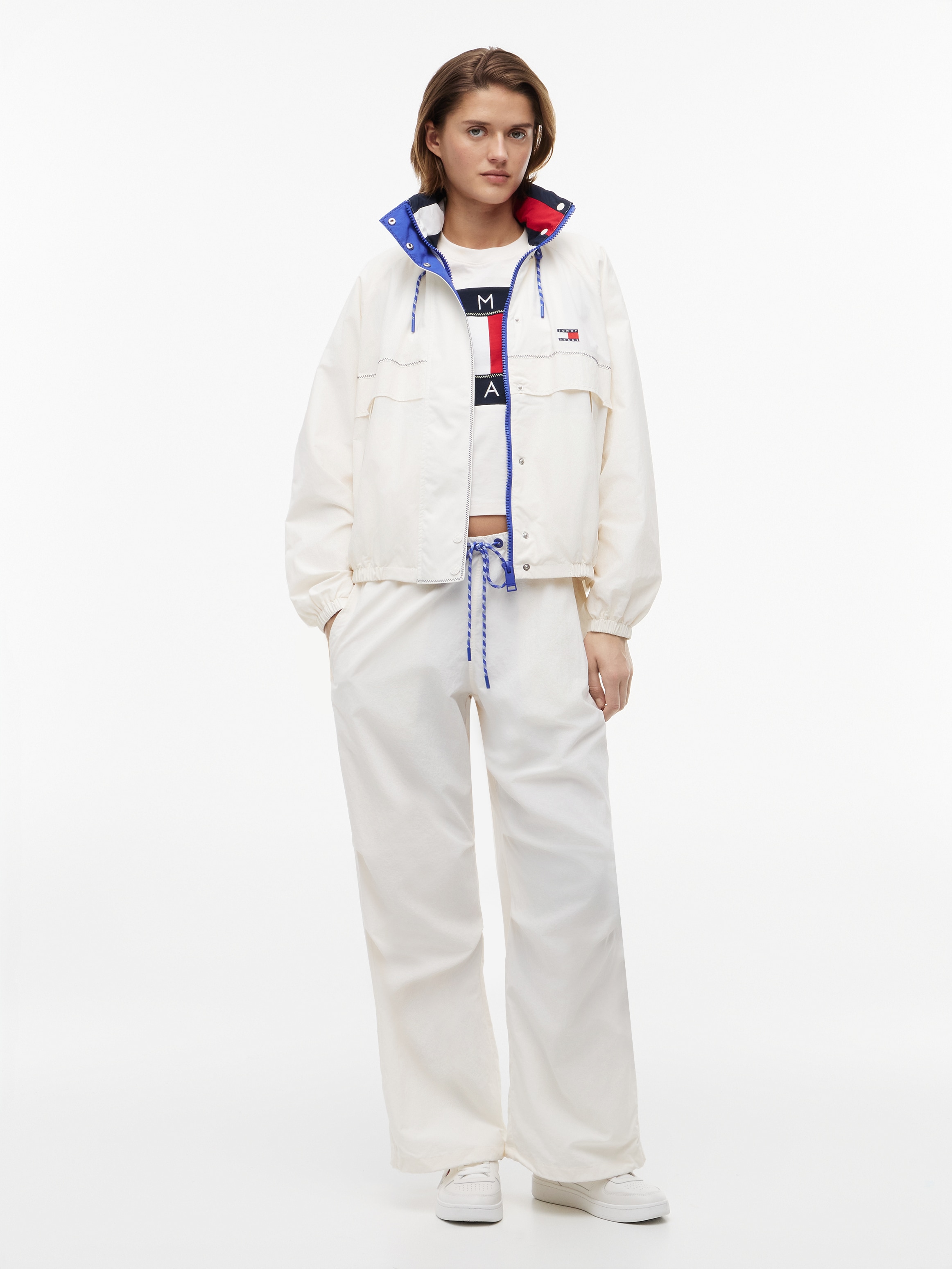 Tommy Jeans Windbreaker »TJW COLORBLOCK WINDBREAKER« Kunstfaser, elastische Bündchen, verdeckter Reißverschluss
