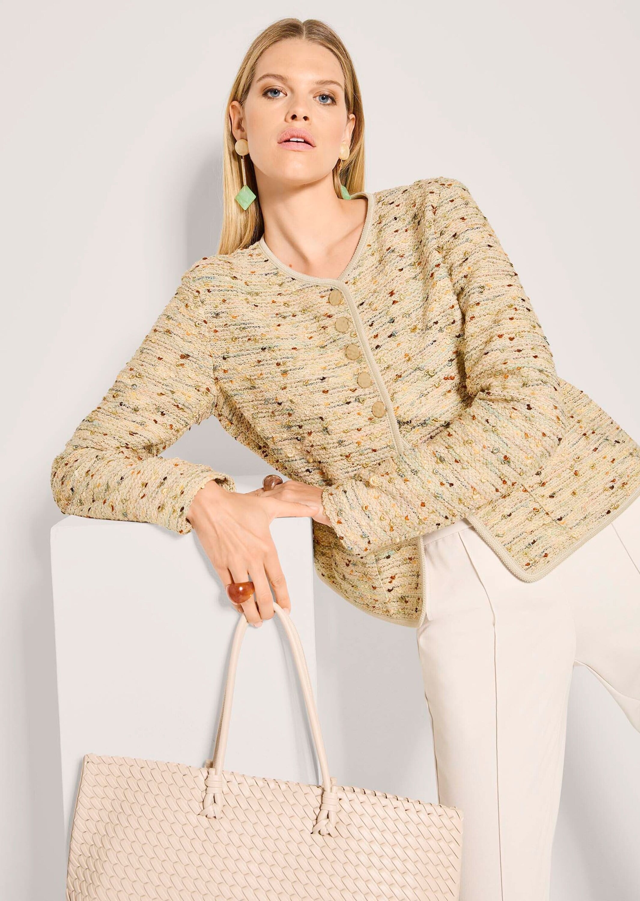 MADELEINE Jackenblazer »Blazer Tweed-Blazer im Couture-Look«