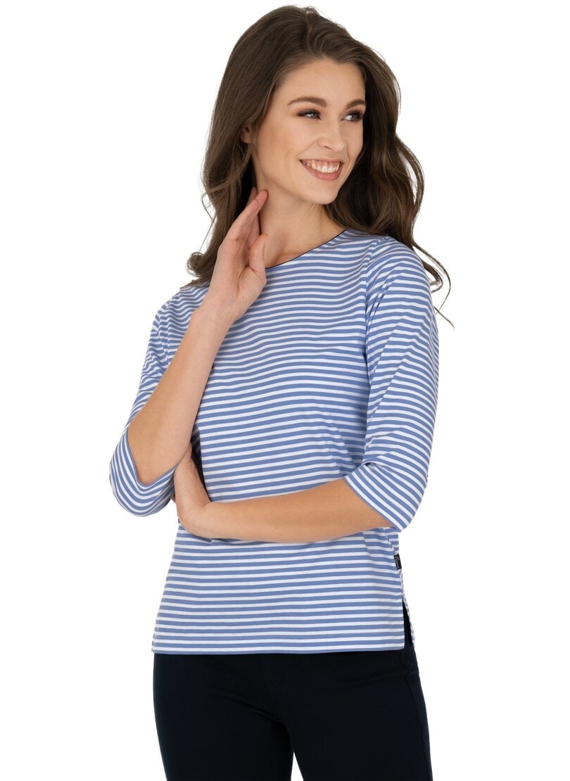 Trigema Longsleeve »TRIGEMA Shirt aus 100% Baumwolle mit 3/4-Arm« bei ♕