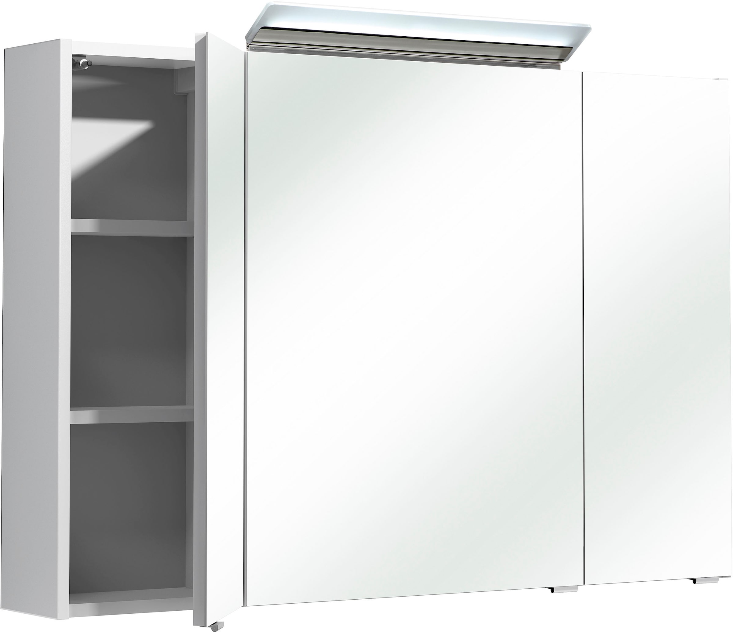 Saphir Badmöbel-Set »Quickset 341 3-teilig, Mineralmarmor-Waschtisch und LED-Spiegelschrank« Set, 3 Stk. tlg.