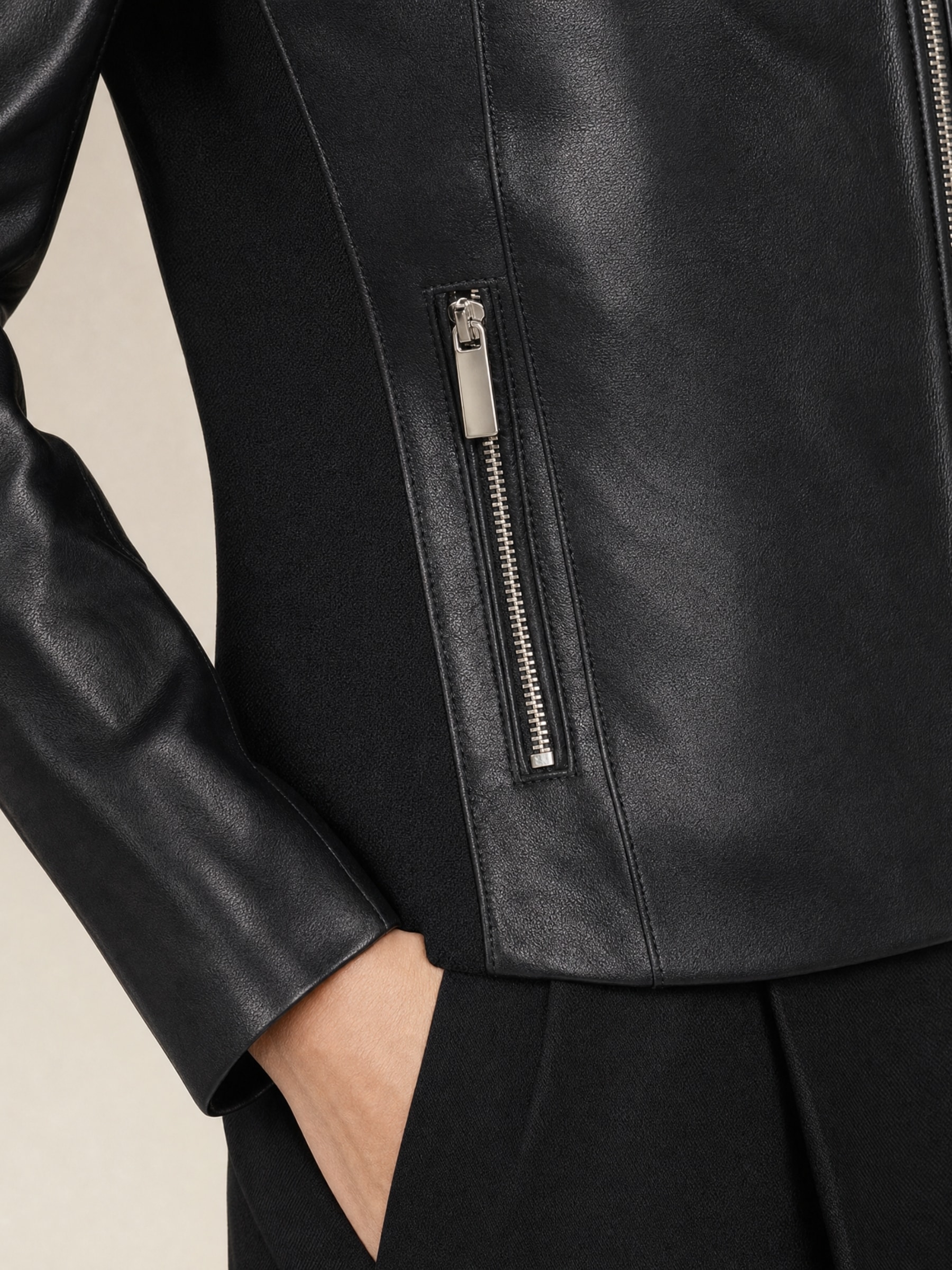RICANO Lederjacke »Lederjacke Lea« ohne Kapuze Handgefertigt aus echtem Leder