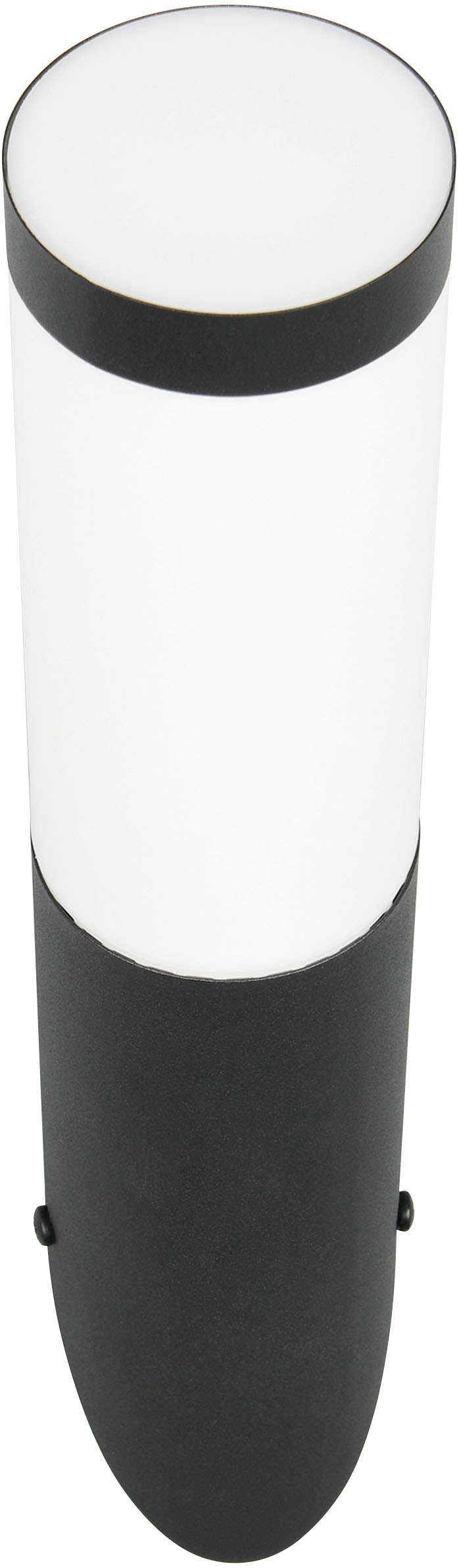 TRIO Leuchten Außen-Wandleuchte »TRIOTO, Outdoor Wandlampe Edelstahl, Wandfackel exkl 1x E27 max 25W« E27 1 Stk. warmweiß - kaltweiß röhrenförmige Hauswand Beleuchtung, Fassadenbeleuchtung IP44 39cm hoch