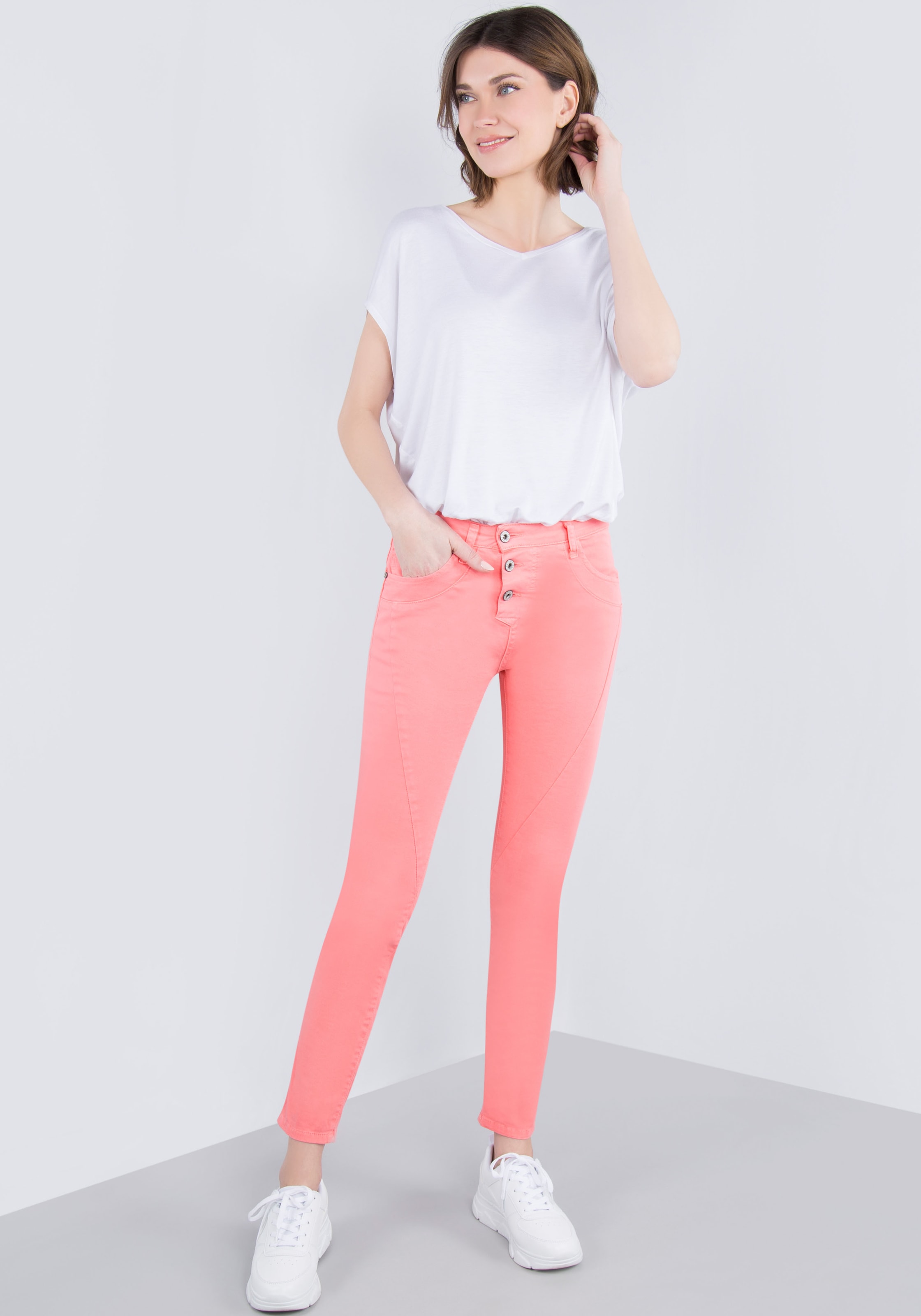 Please Jeans 5-Pocket-Jeans »P78A«, Crinkle Optik