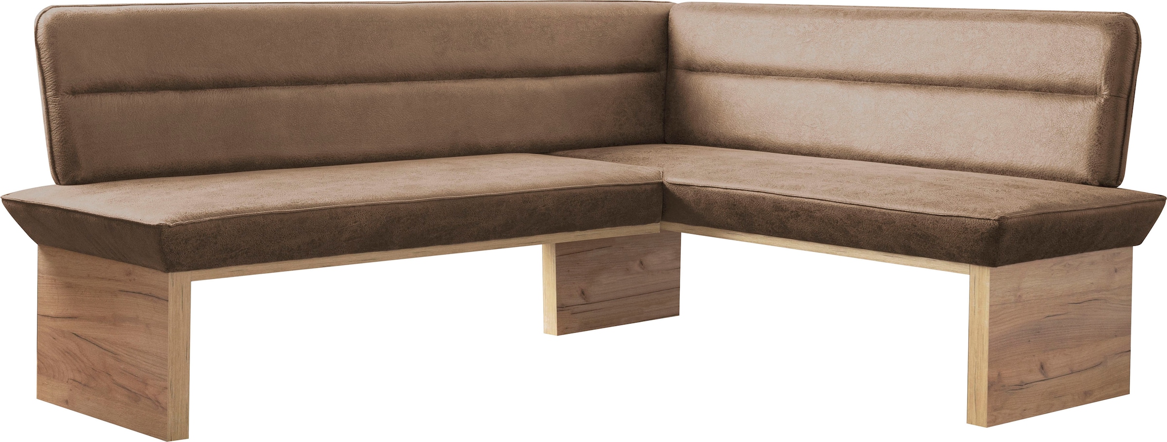 Home affaire Eckbankgruppe »Beluna + Cross Essecke Sitzgruppe Eckbank Küchenbank BESTSELLER« Set, Eckbank, 2 Stühle und Tisch, 4 Stk. tlg. Sitzgruppe Esszimmer Stühle Tisch und Bank bequem gepolstert