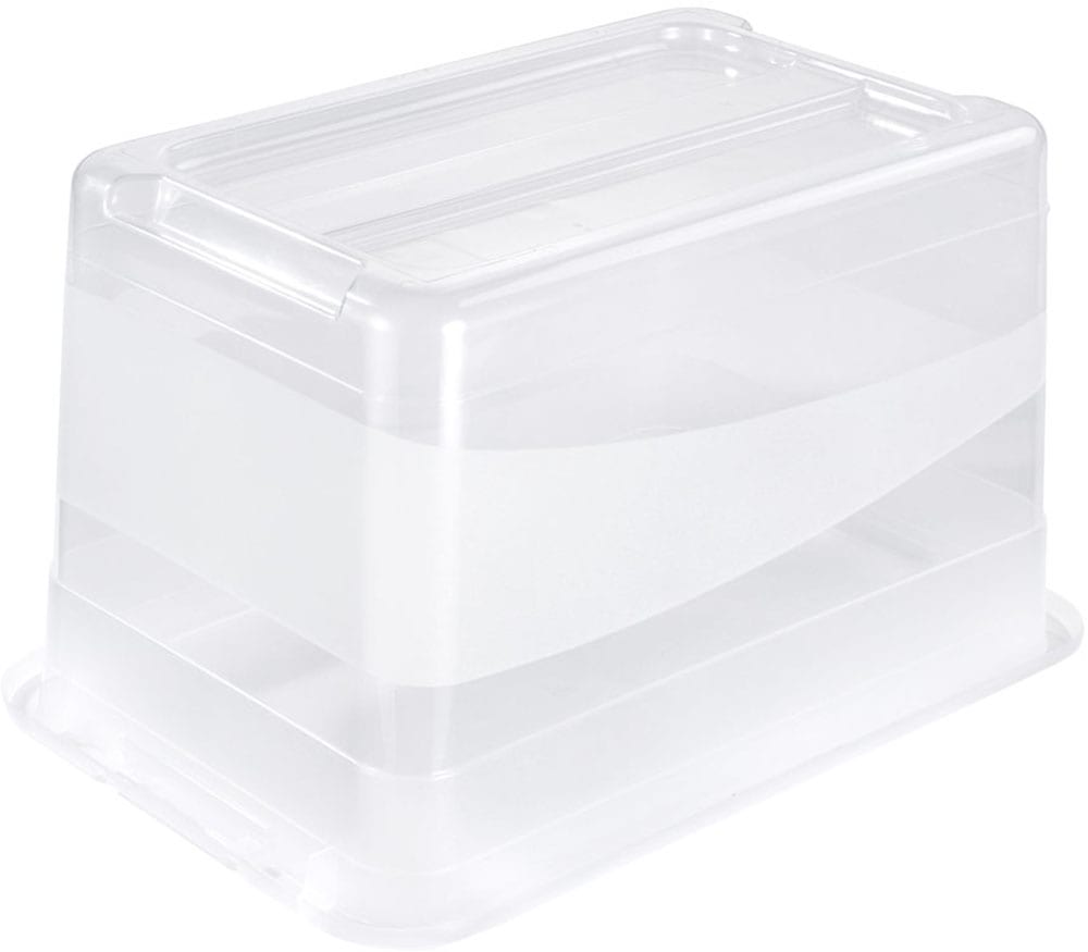 keeeper Aufbewahrungsbox »Cornelia, 4er Set,  52 L, 59,5 x 39,5 x 34 cm« durch Clips verschließbar, Griffe am Boden