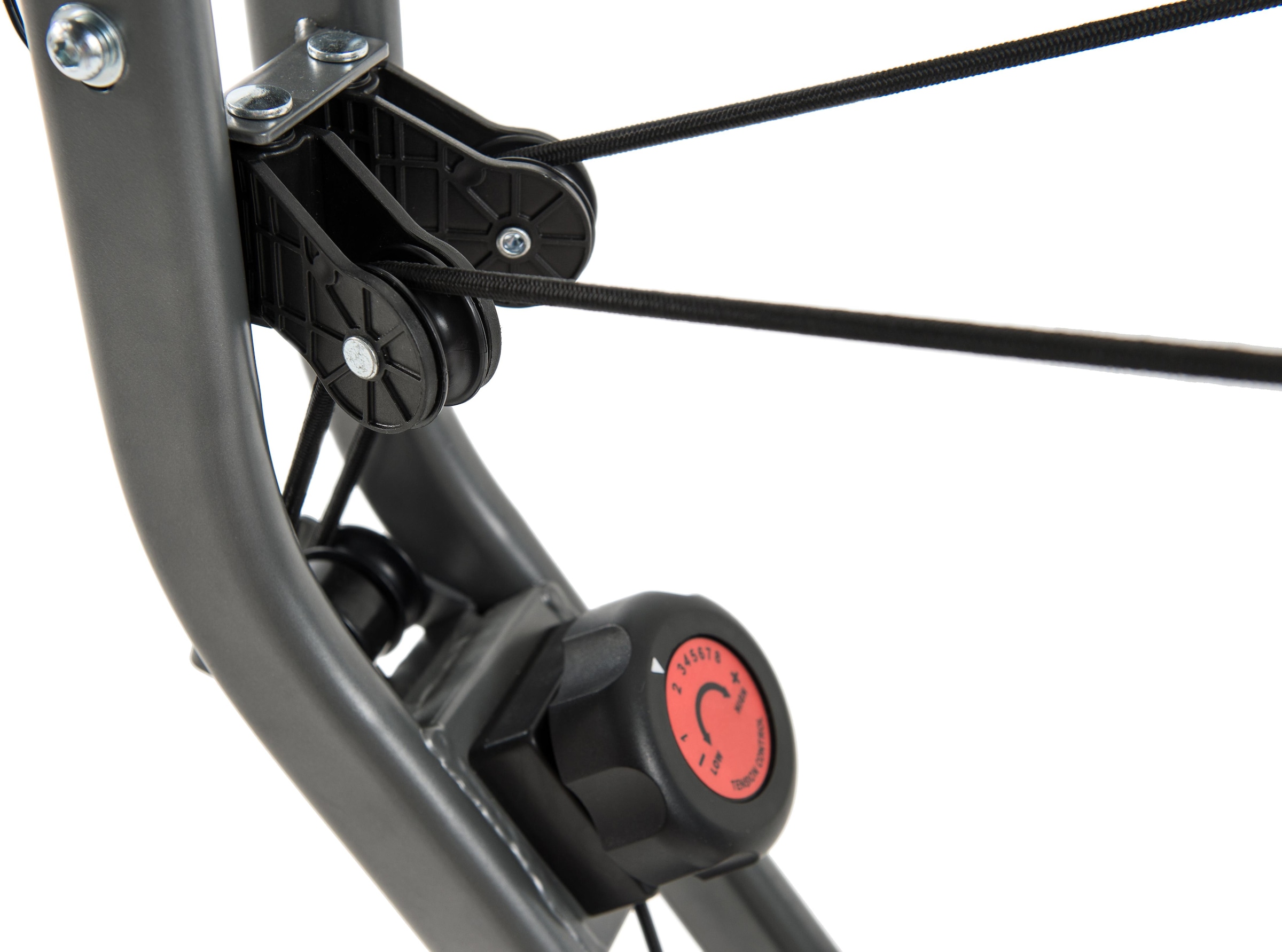 MOTIVE FITNESS by U.N.O. Heimtrainer »Multi-Function X-BIKE (mit/ohne Unterlegmatte)«, (inkl. Seilzug für Arme und Beine), klappbar