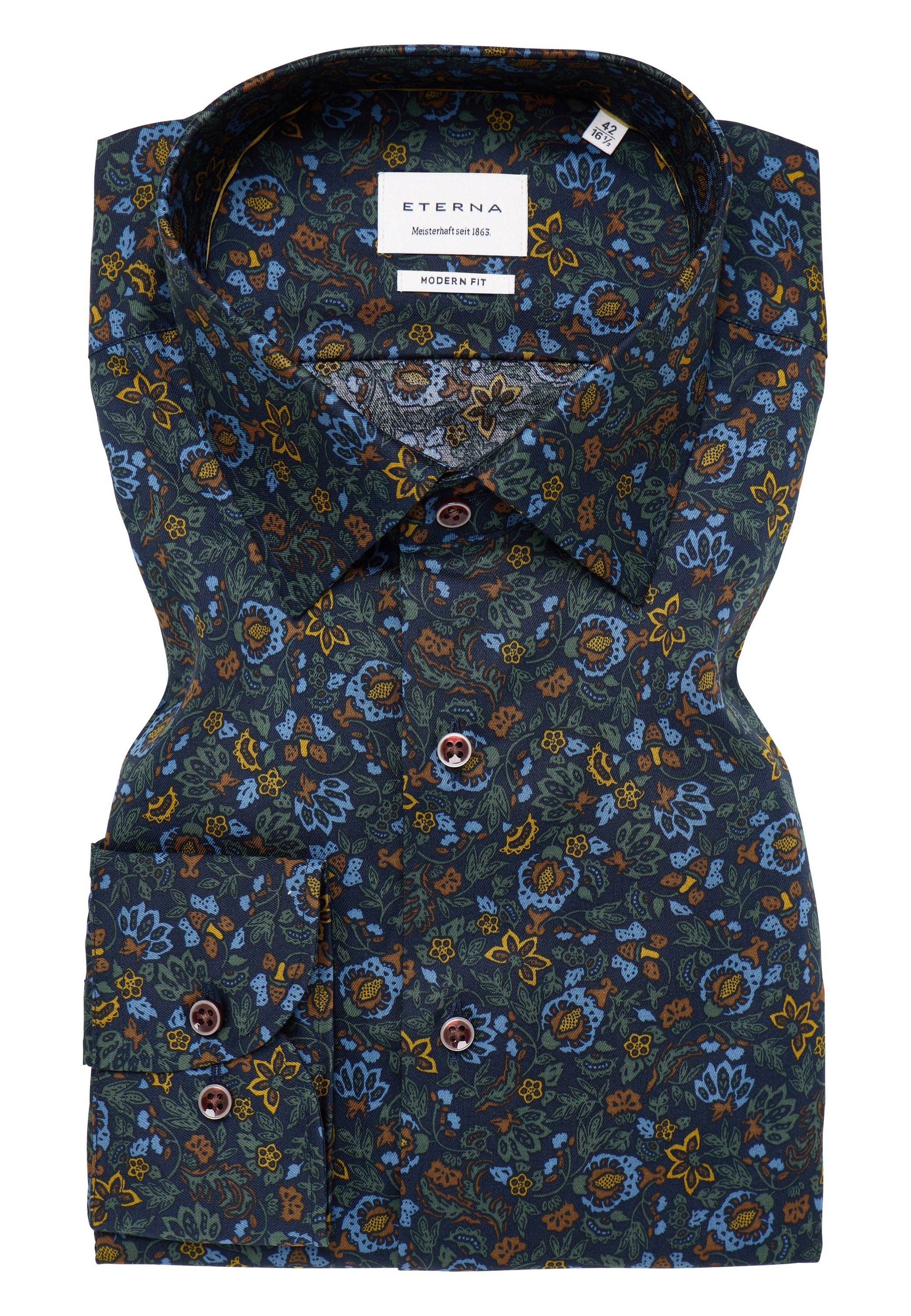 Eterna Langarmhemd »MODERN FIT«, NON IRON (bügelfrei)