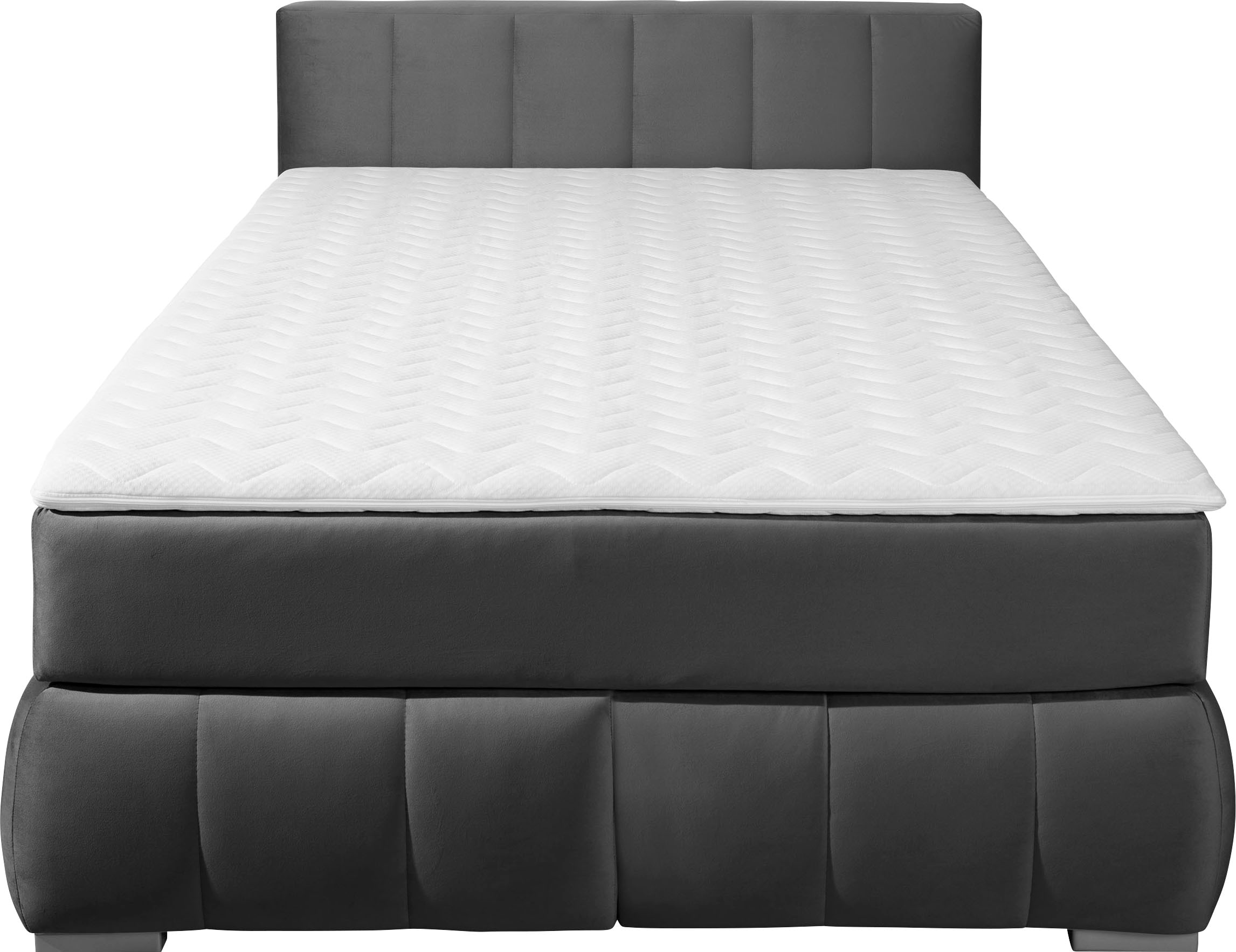 Guido Maria Kretschmer Home&Living Boxspringbett »Chelles«, inkl. Topper, in XXL- Überlänge 220 cm, Unterbox mit feine Wölbung