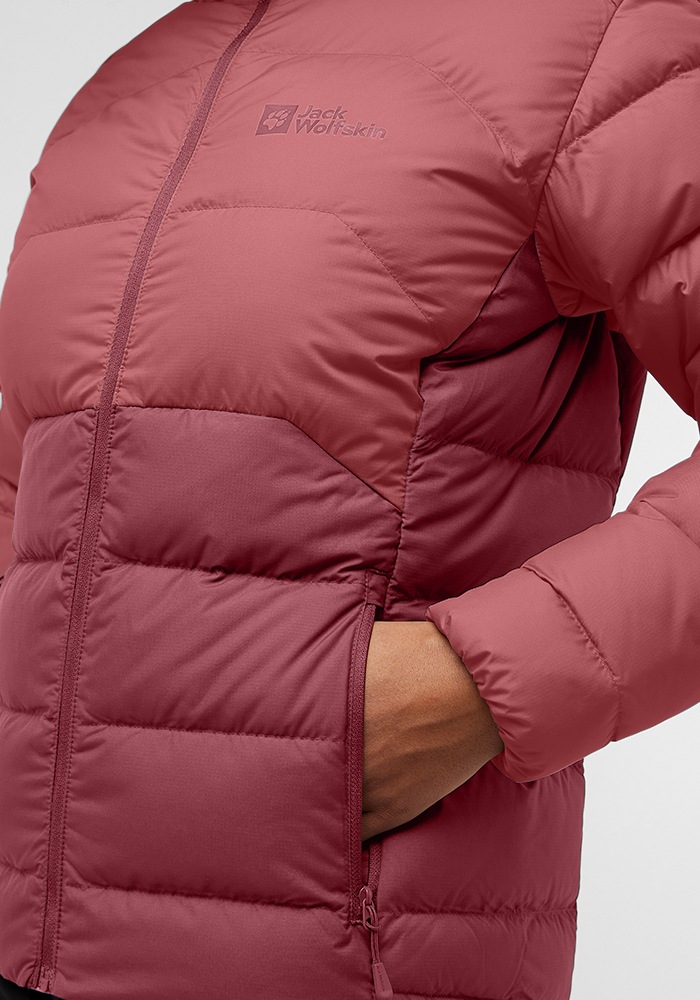 Jack Wolfskin Daunenjacke »ATHER DOWN HOODY W RDS«, mit Kapuze