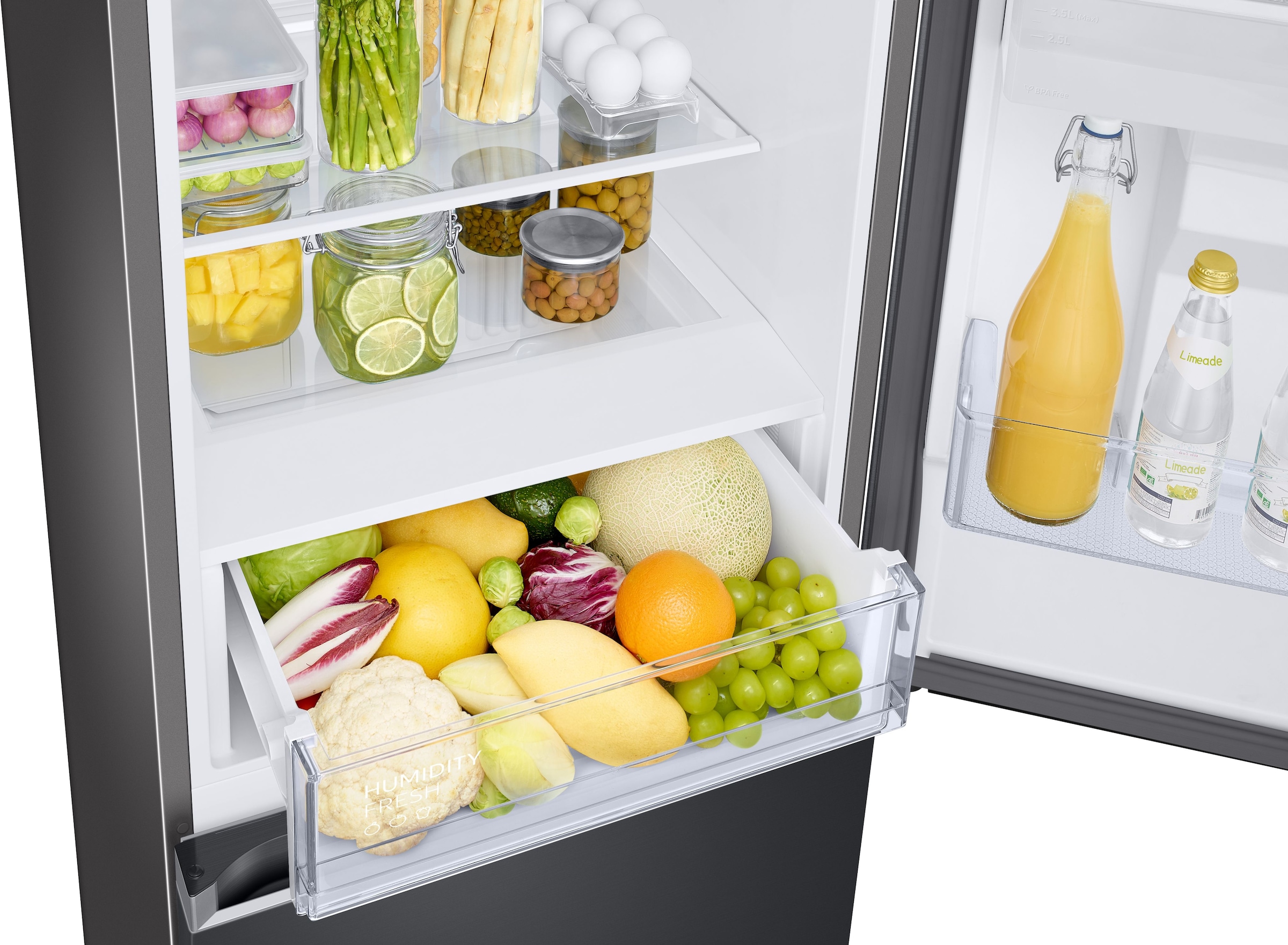 Samsung Kühl-/Gefrierkombination »RL34C652CB1«, No Frost sowie Wifi & AI Energy Mode (SmartThings)