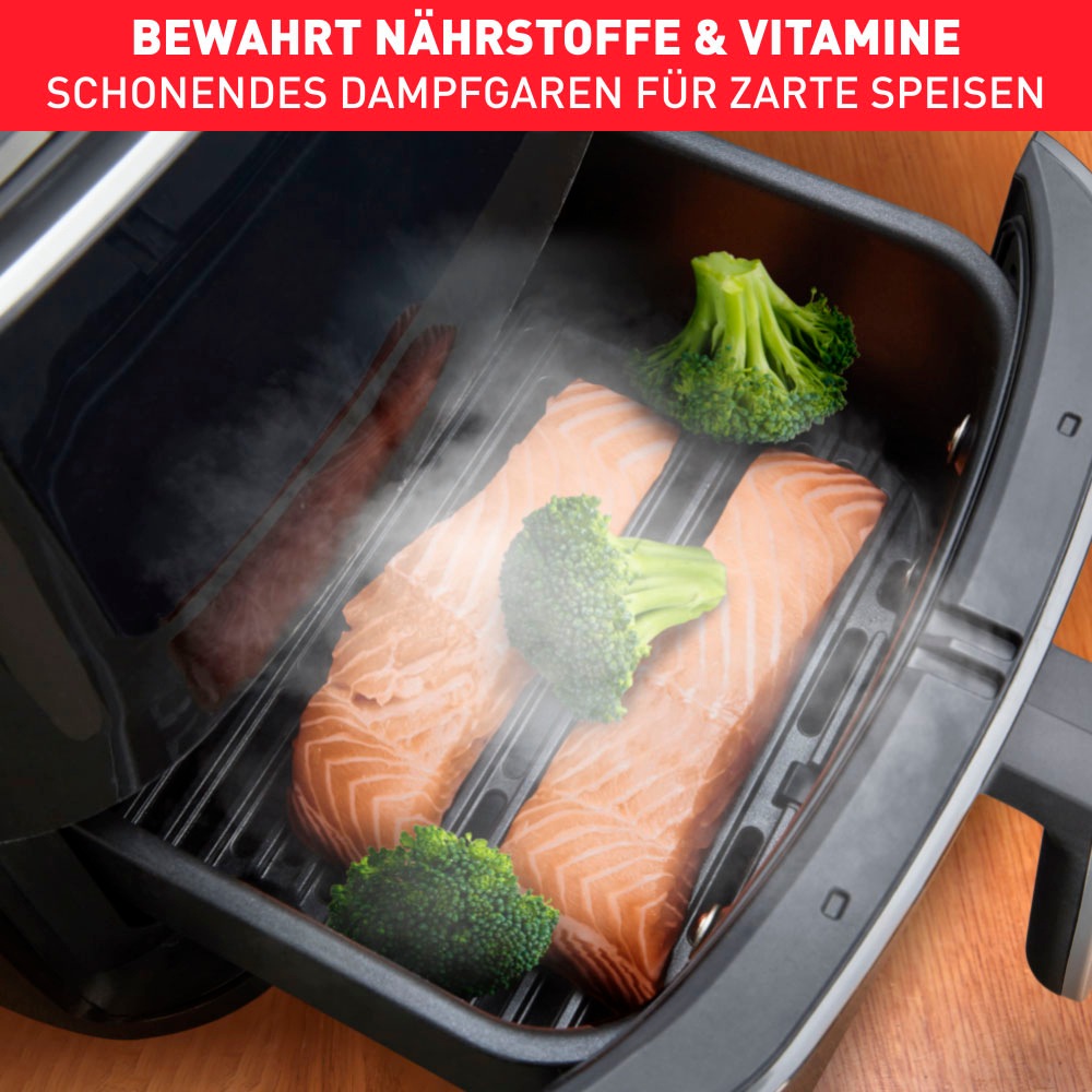 Tefal Heißluftfritteuse »Easy Fry Grill & Steam«, 1700 W, Grill + Dampfgarer, 7 automatische Programme, 6,5 Liter, Timer, FW2018