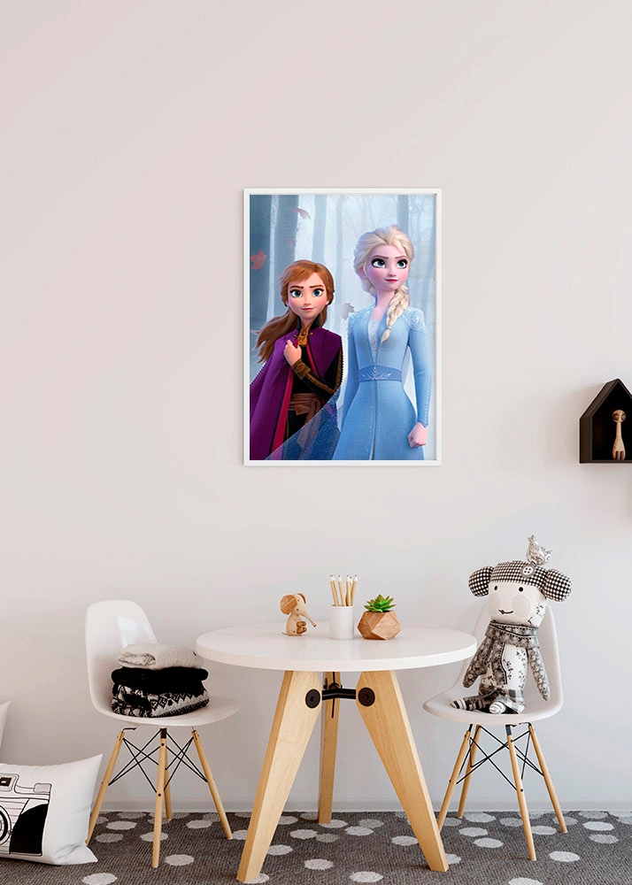 Komar Bild »Frozen Sisters in the Wood«, Disney, (1 St.), Wandbild zur Dekoration im Kinderzimmer - ohne Rahmen