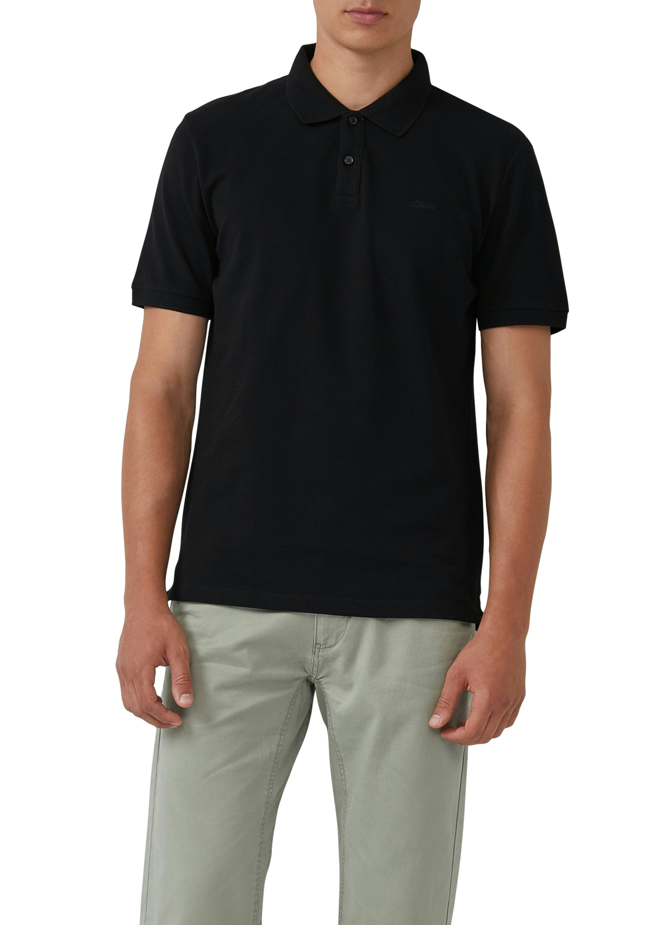 s.Oliver Poloshirt Packung, 2 Stk. mit Logo Stickerei