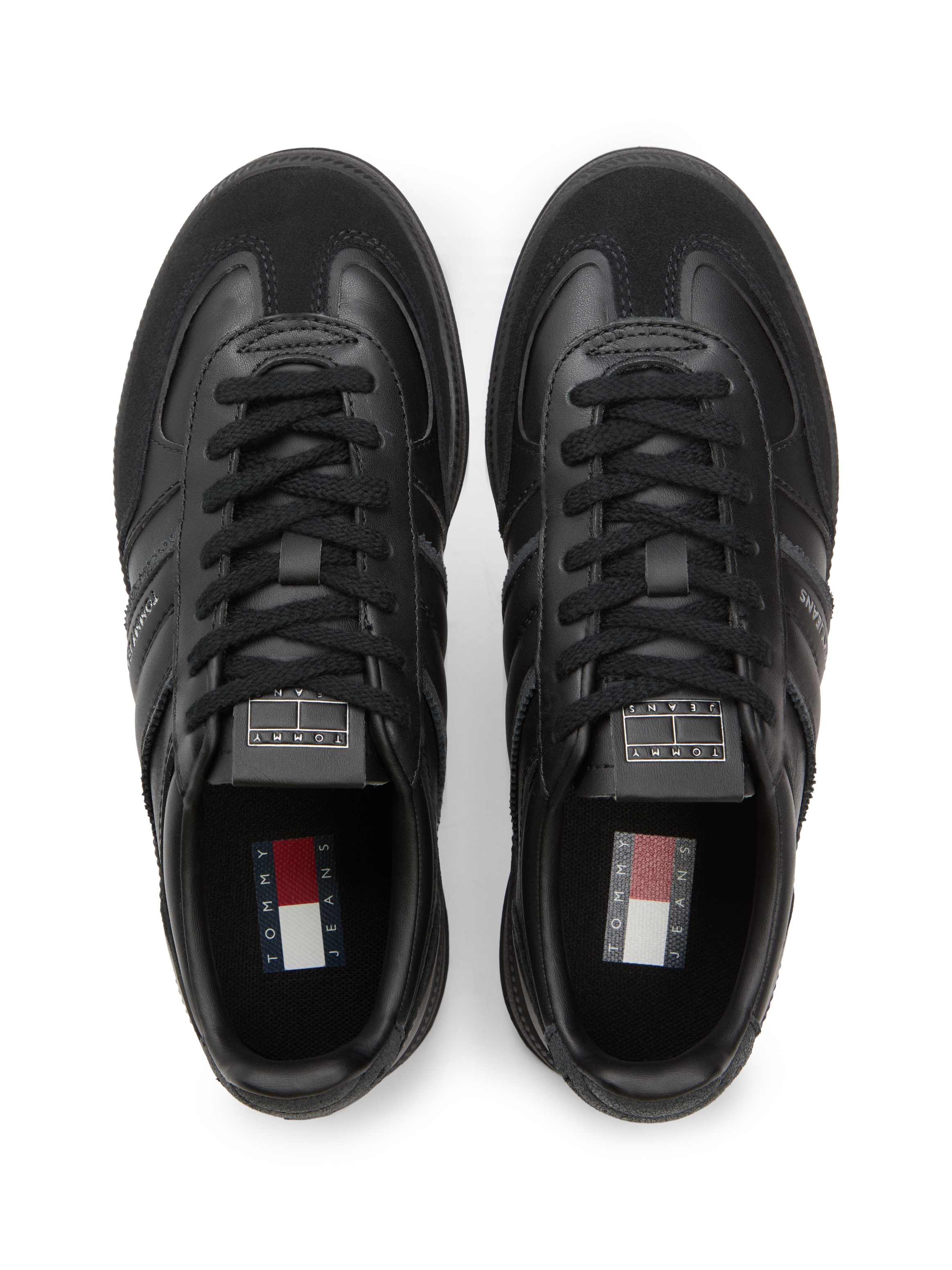 Tommy Jeans Plateausneaker »THE GREENWICH EDGE FLATFORM«  , Freizeitschuh, Halbschuh, Schnürschuh mit Logoschriftzug