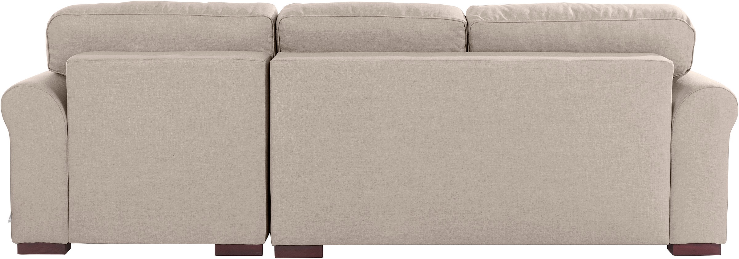 Home affaire Ecksofa »Broughton L-Form«, weicher Sitzkomfort, incl. 4 Zierkissen, Keder