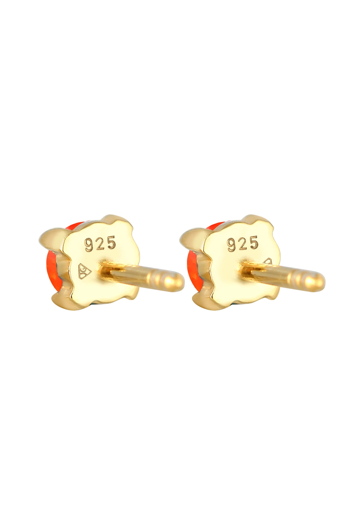 Elli Paar Ohrstecker »Ohrringe Stecker Opal Rund Synthetisch 925 Silber«