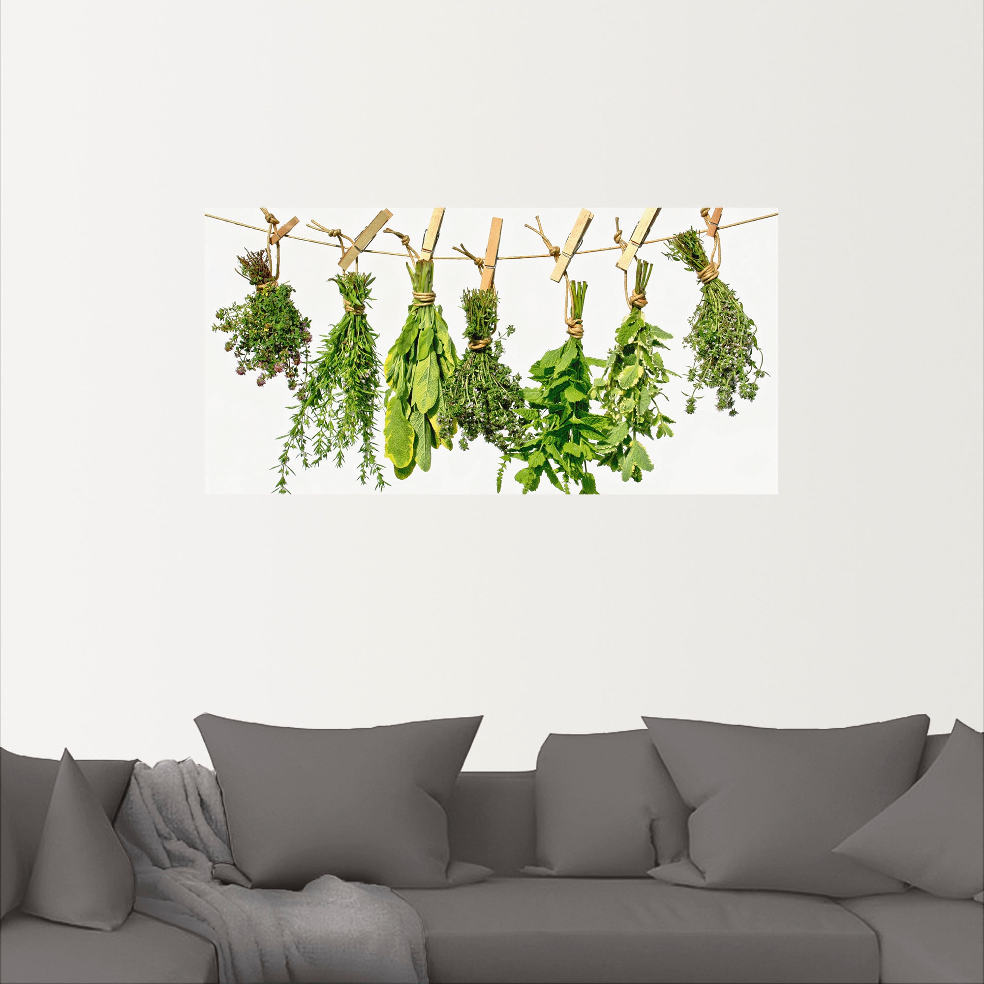 Artland Wandbild »Kräuter«, Pflanzen, (1 St.), als Alubild, Outdoorbild, Leinwandbild, Poster, Wandaufkleber