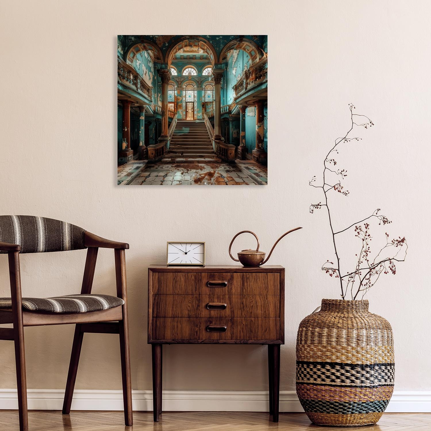 queence Acrylglasbild »Verlassener Eingang« Architektonische Elemente | Elemente der Architektur | Gebäude | Innenarchitektur | Kunst 1 Stk. tlg. Fine Art-Print in Galeriequalität