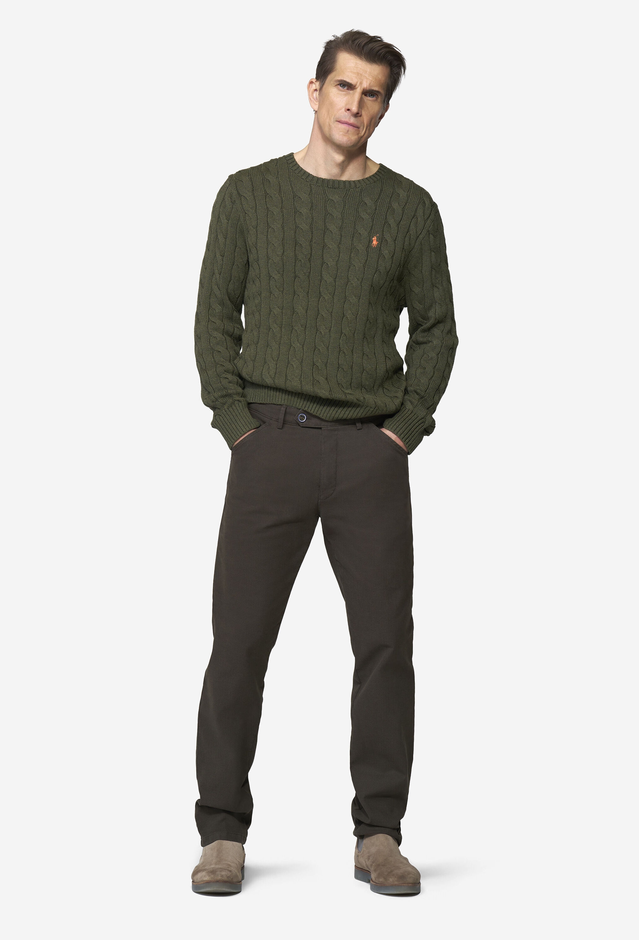 MEYER Chinohose »Chicago 2-5628«  raffiniert eingearbeitete Micro Structure
